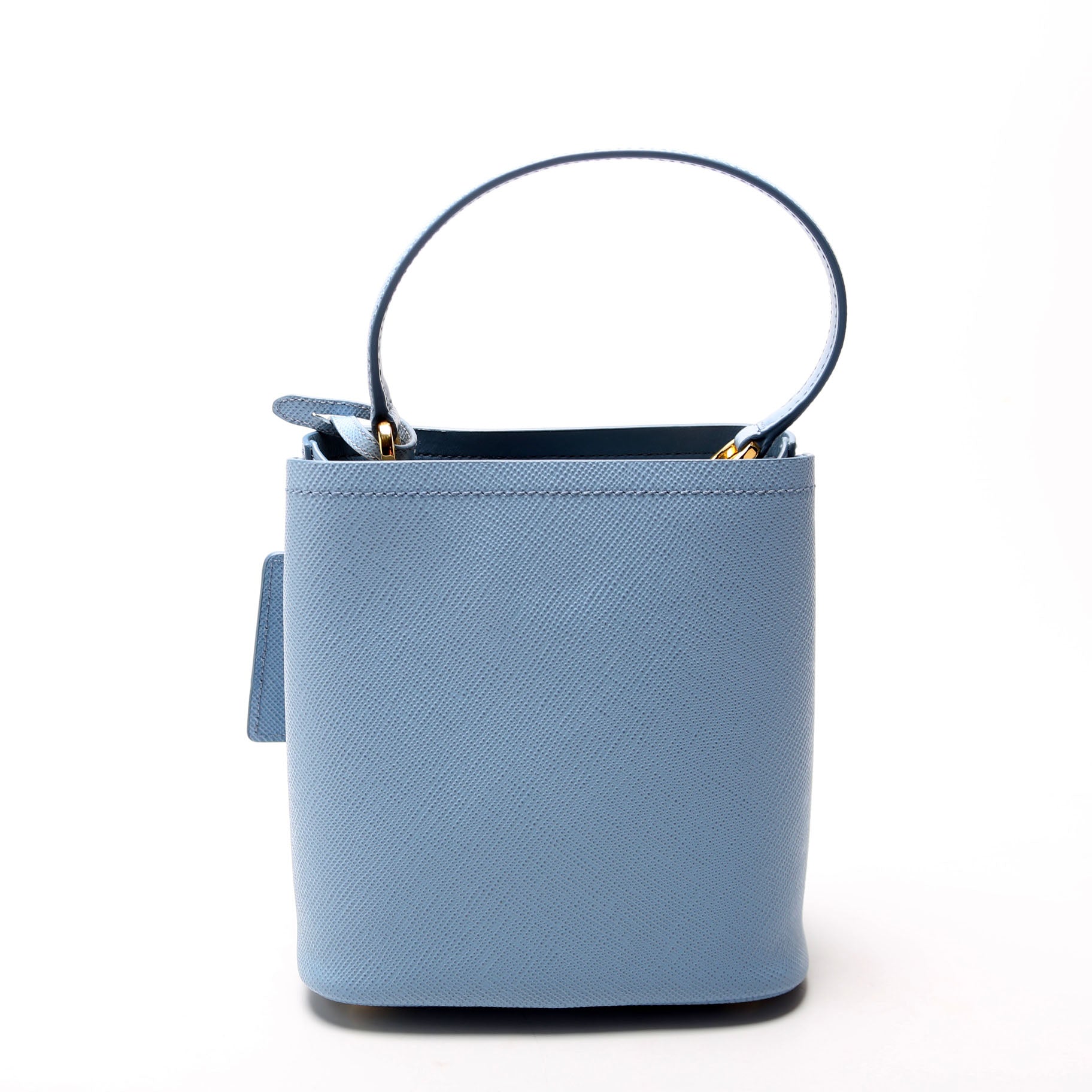 Saffiano Cuir Small Panier Bag Blue