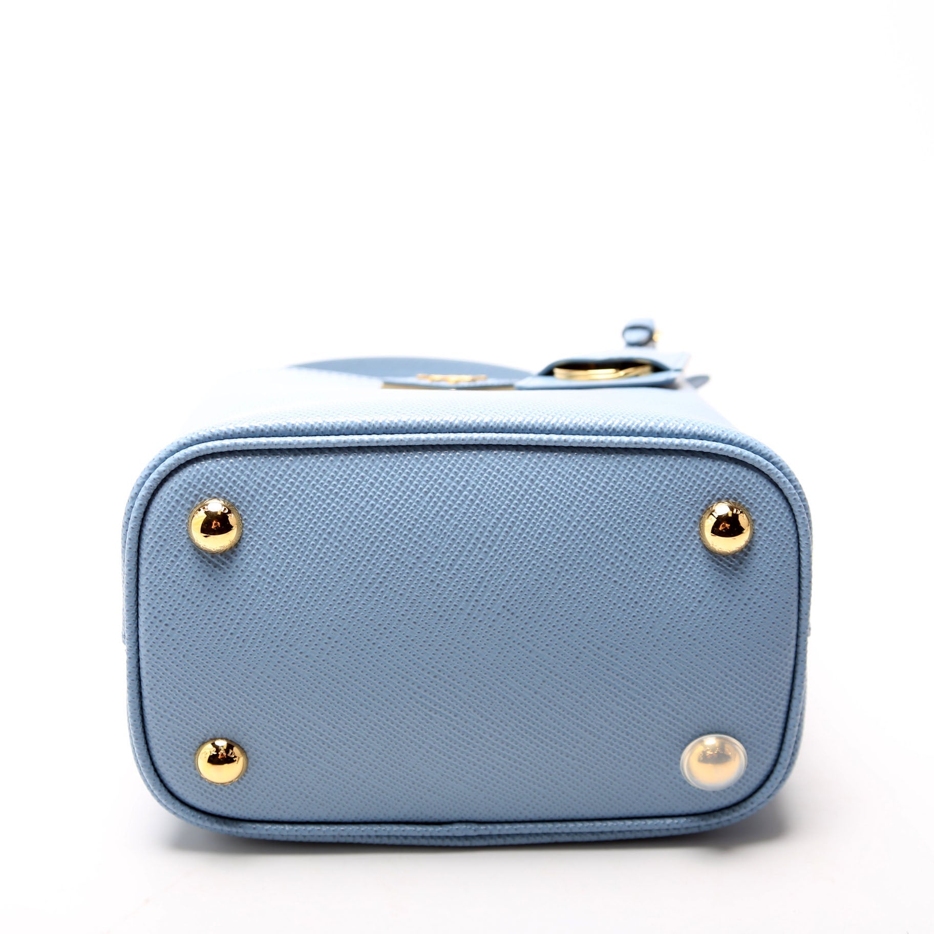 Saffiano Cuir Small Panier Bag Blue