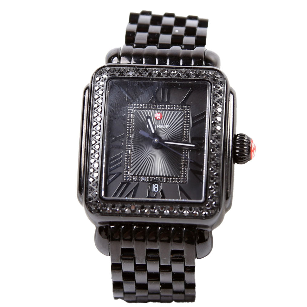 Deco With 0.82CW Diamonds Black