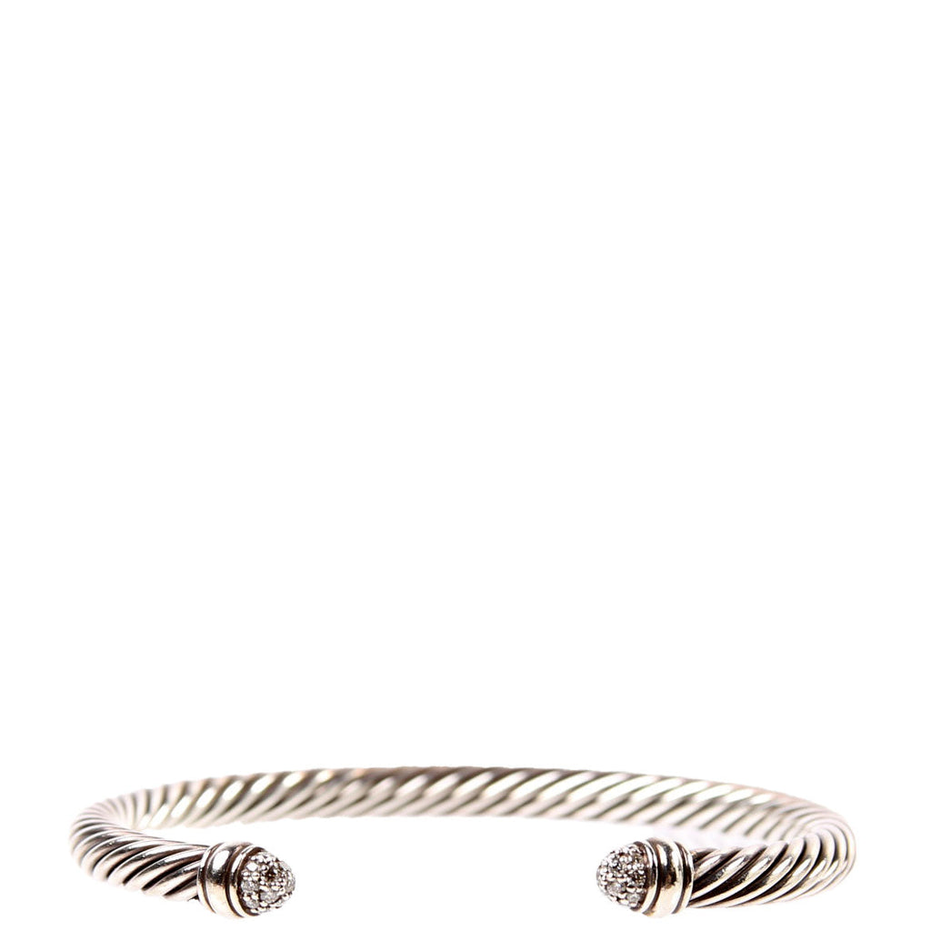 Classic Cable 5MM Pave Domes Bracelet 925