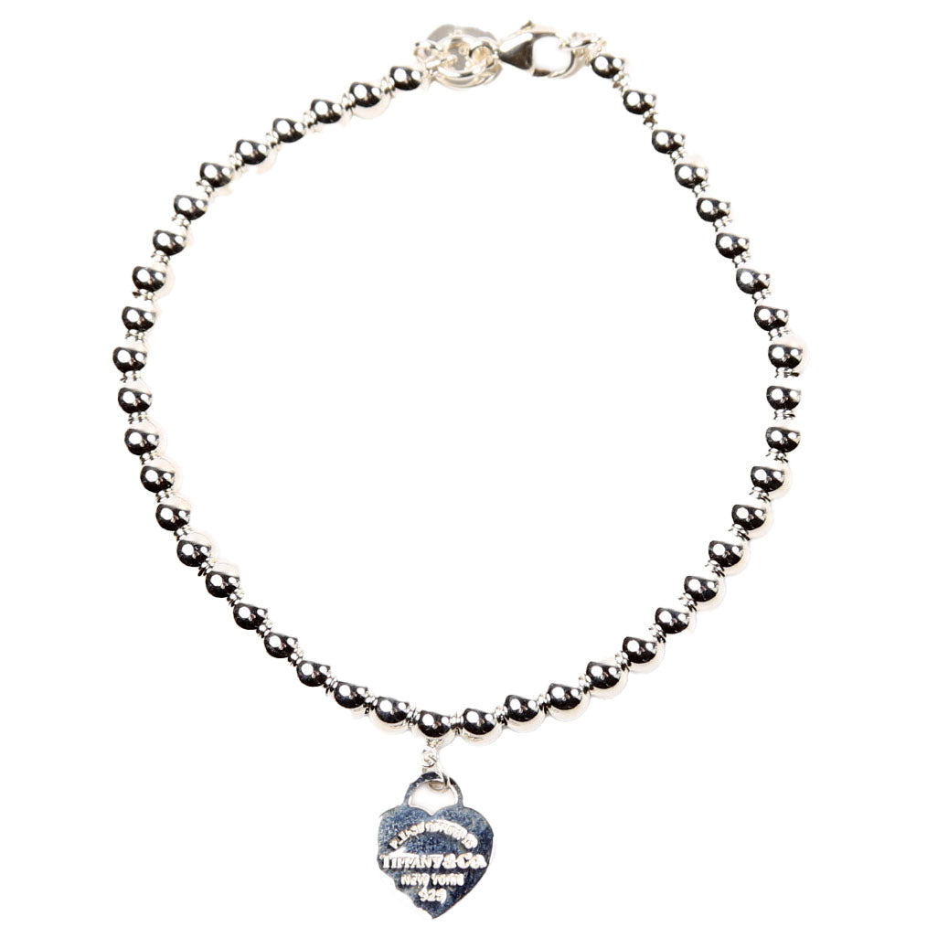 Please Return To Mini Heart Bead Chain 925
