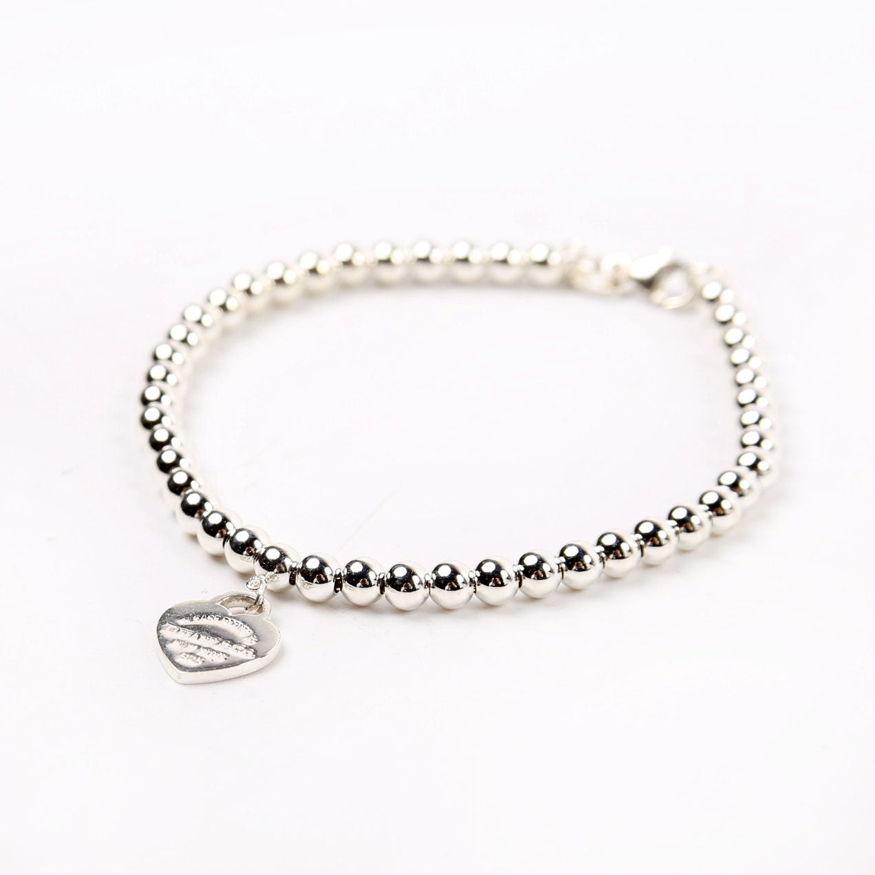 Please Return To Mini Heart Bead Chain 925