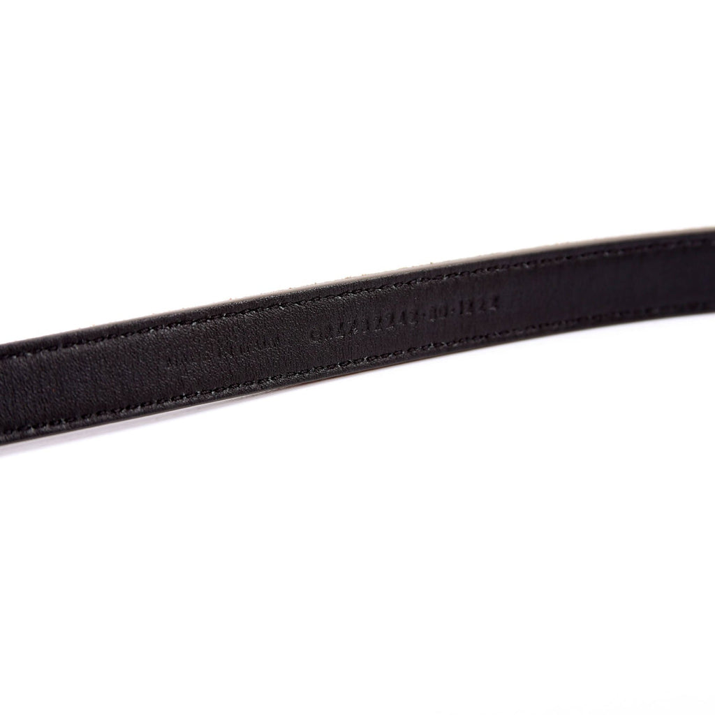 73224 Suede Thin Oval Belt Size 80 Brown