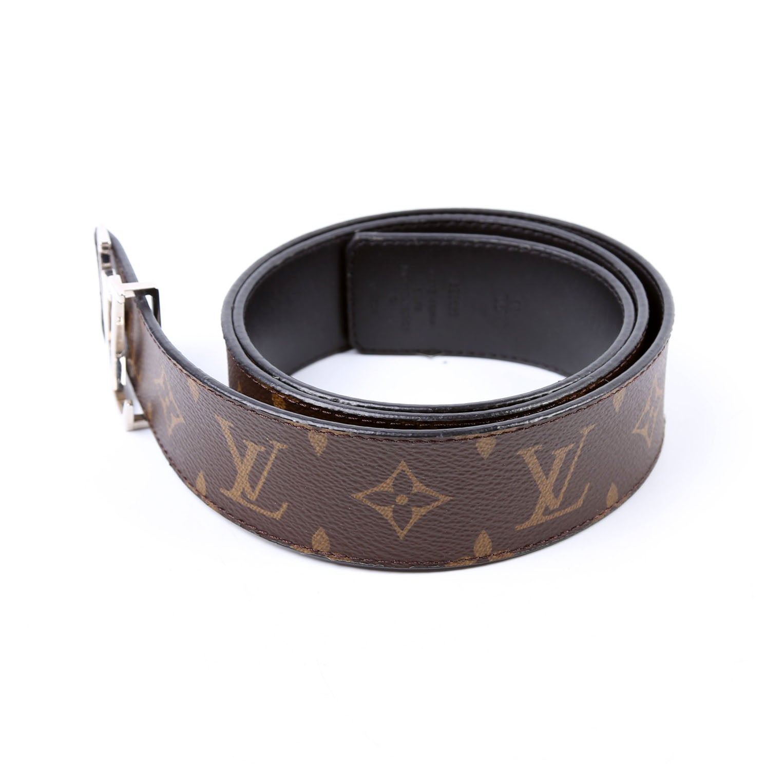 LV Initiales 40MM Reverse Leather/Monogram Size 90/36
