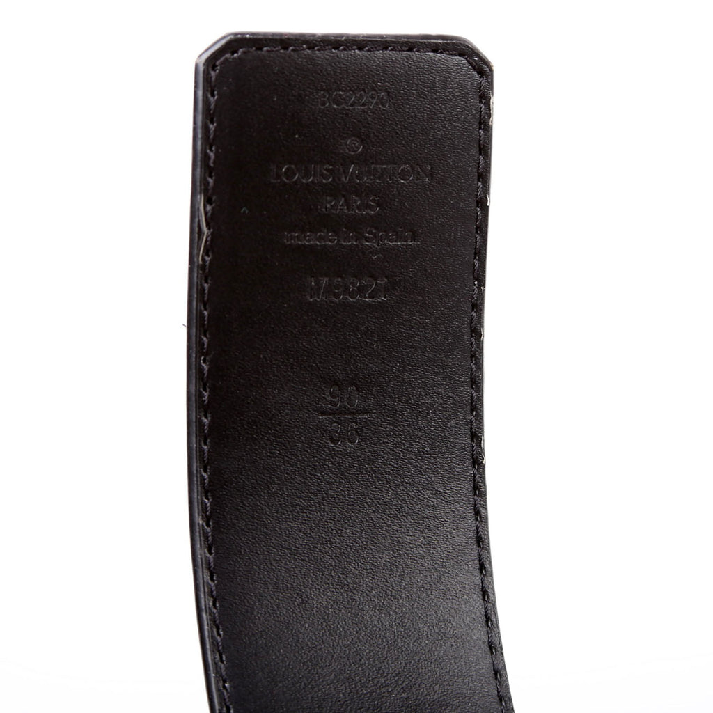 LV Initiales 40MM Reverse Leather/Monogram Size 90/36