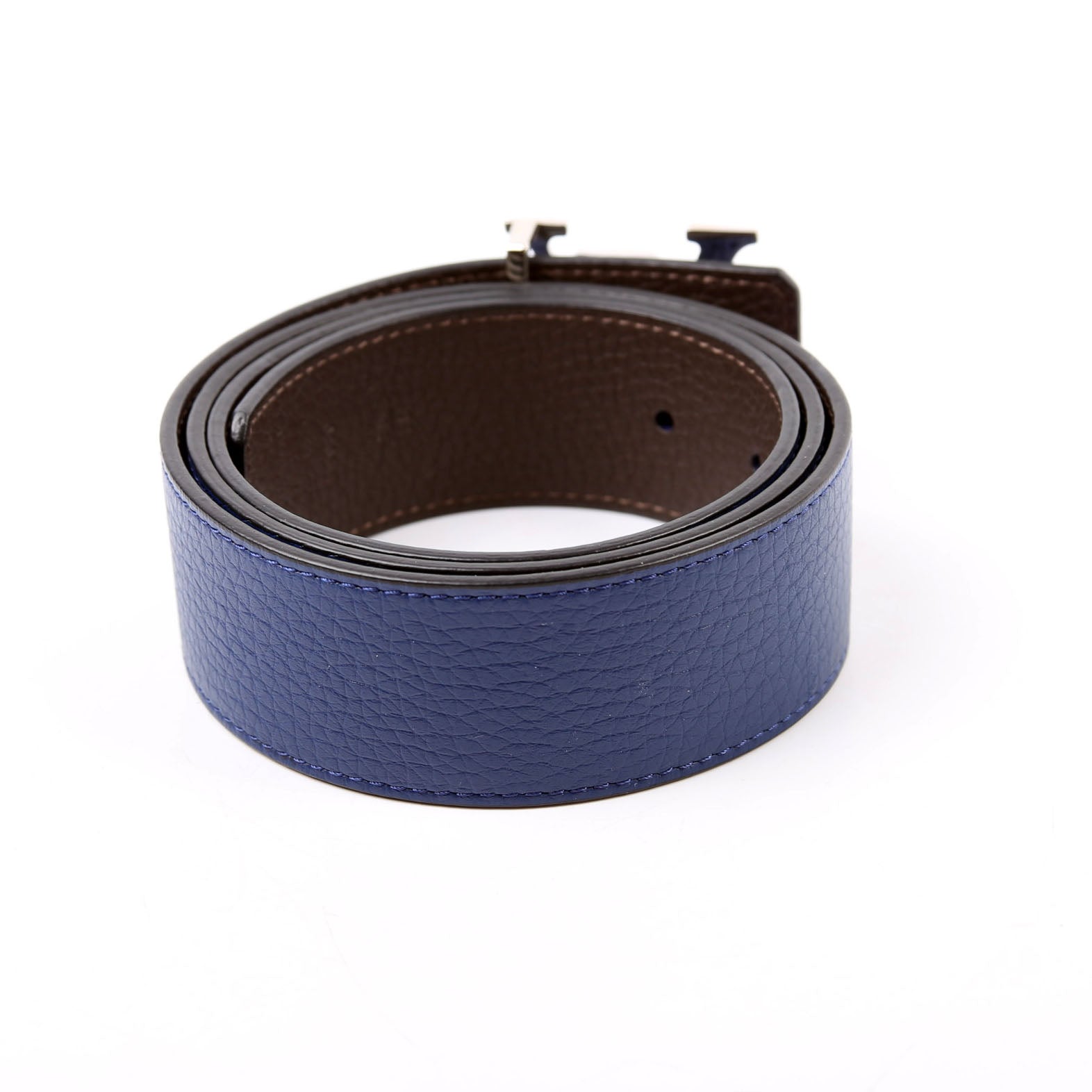 LV Initiales 40MM Reverse Leather Size 90/36 Blue/Brown
