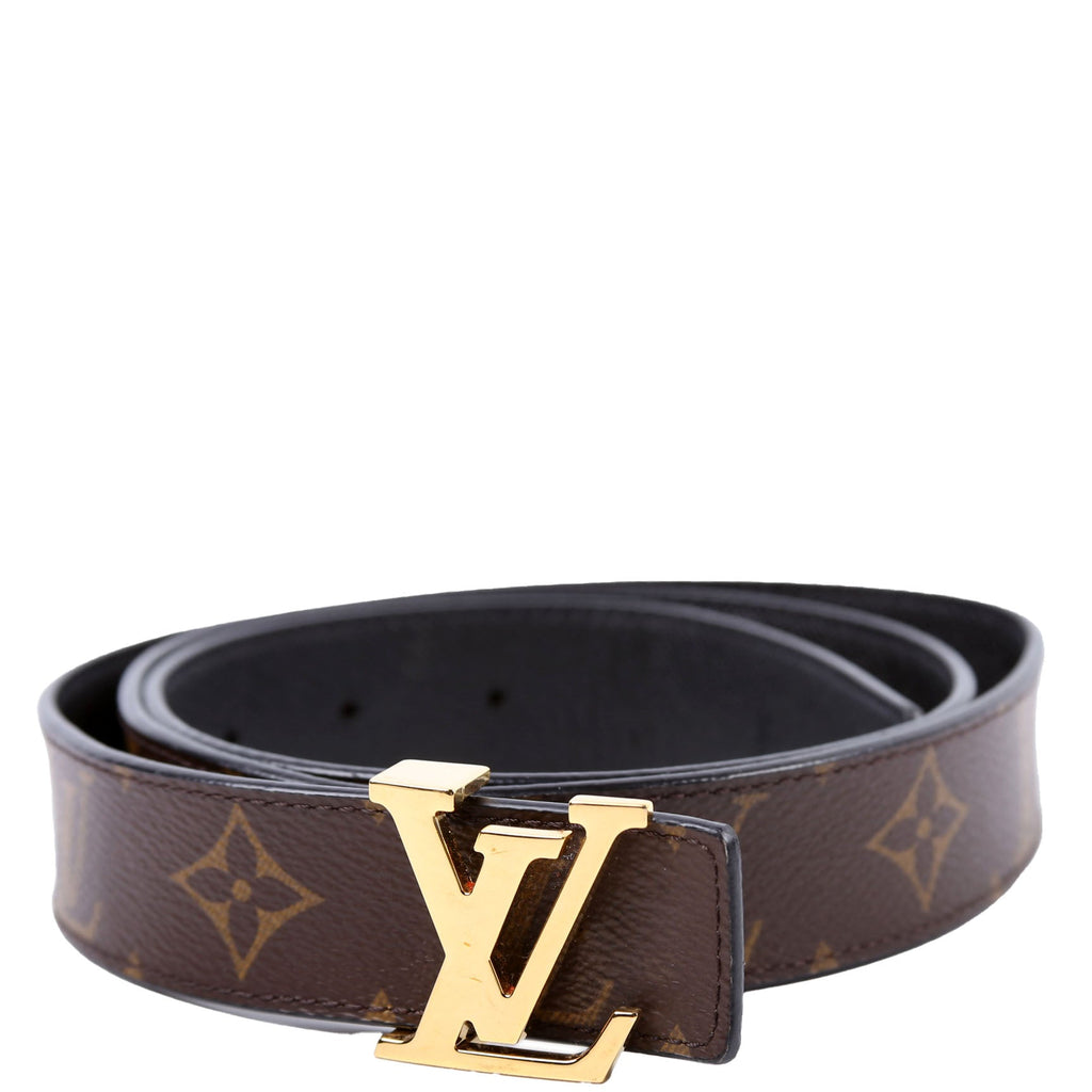 LV Initiales 30MM Reverse Leather/Monogram Size 90/36
