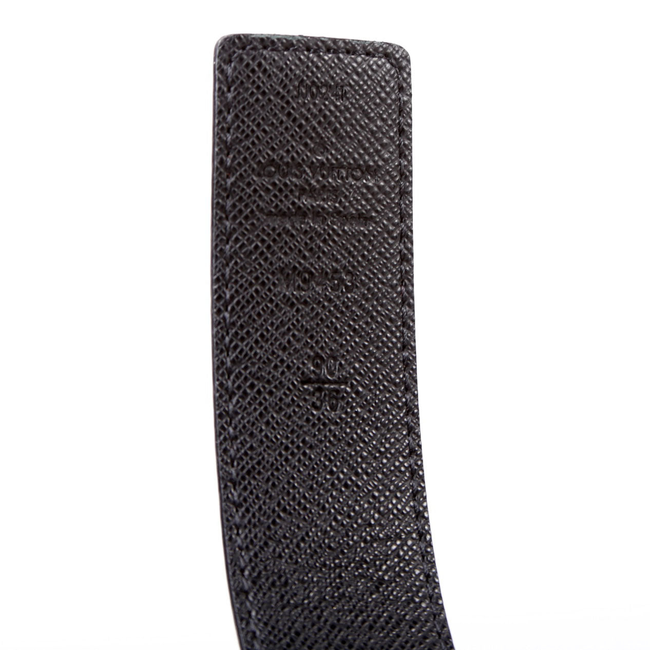 LV Initiales 30MM Reverse Leather/Monogram Size 90/36