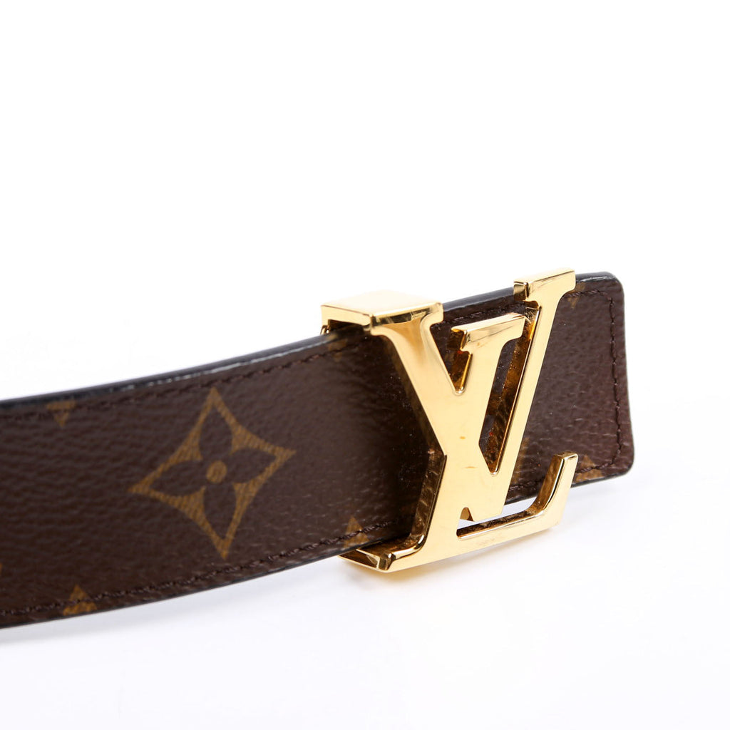 LV Initiales 30MM Reverse Leather/Monogram Size 90/36