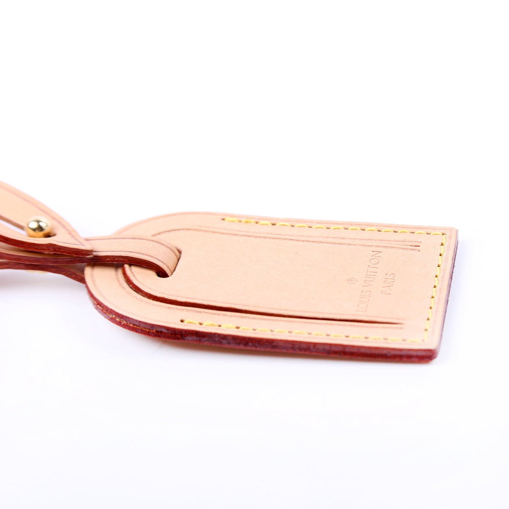Luggage Tag W/Beverly Hills Stamp Brown