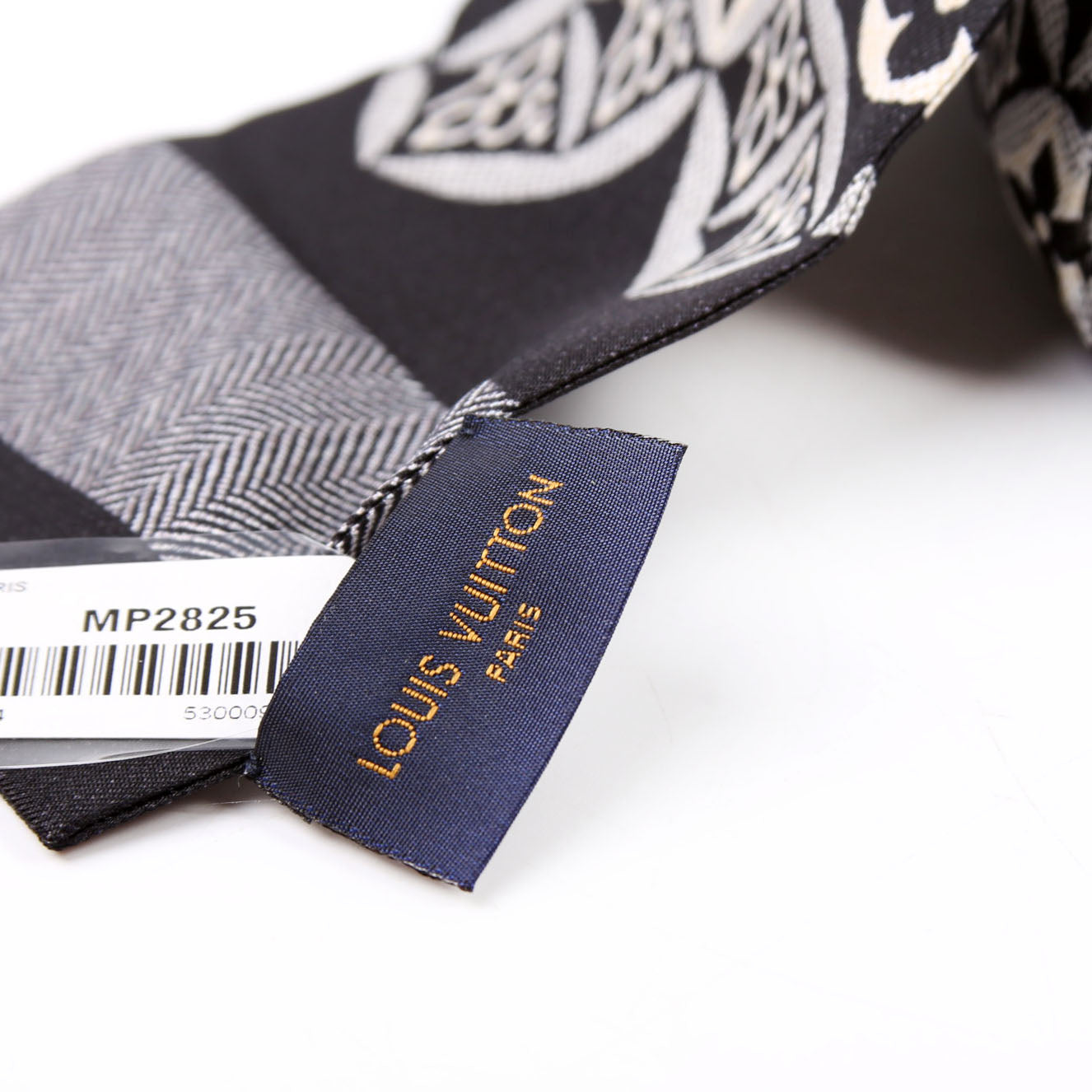 1854 Bandeau Gris Black/White