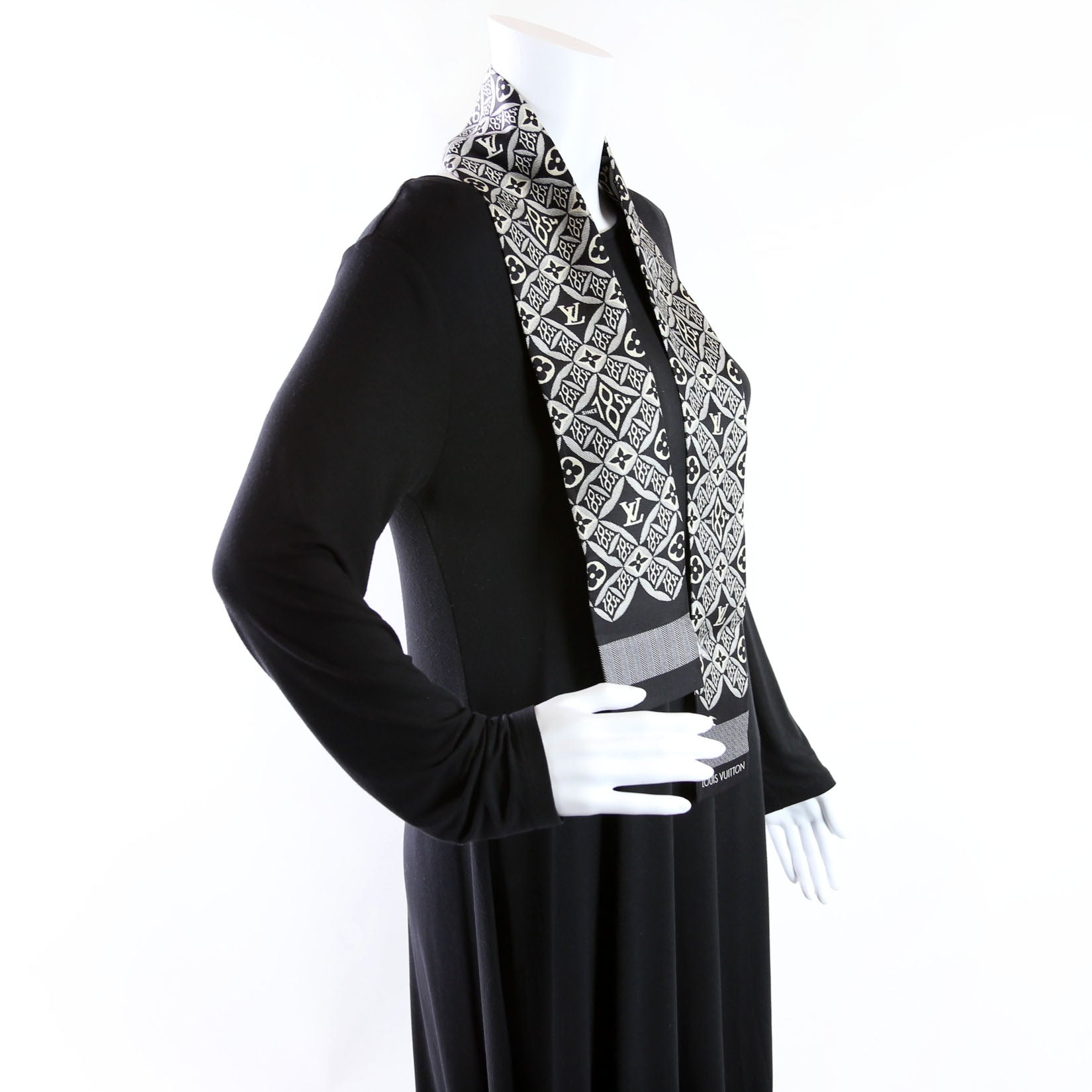 1854 Bandeau Gris Black/White