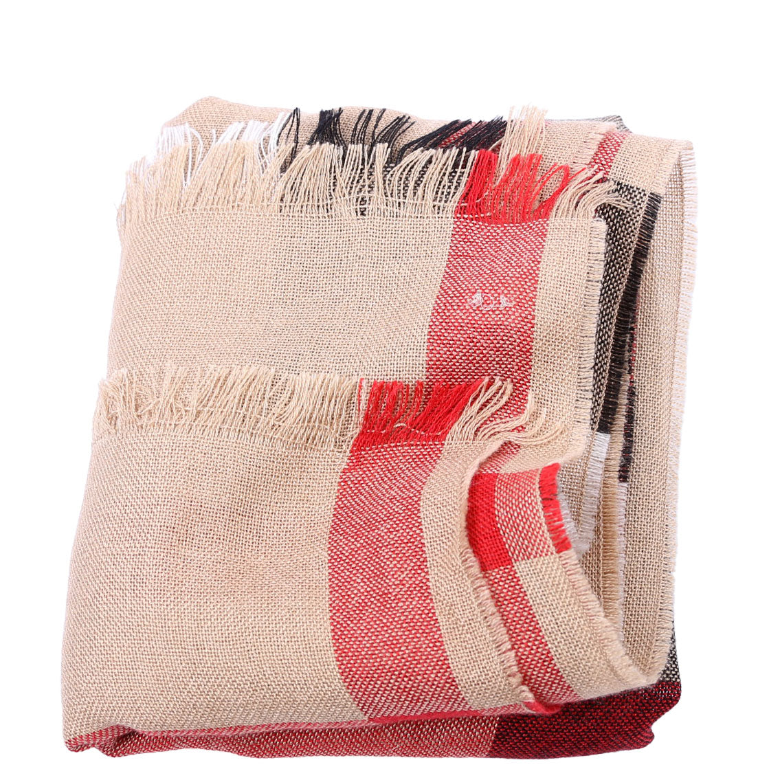Giant Check Lightweight Wool/Silk Scarf