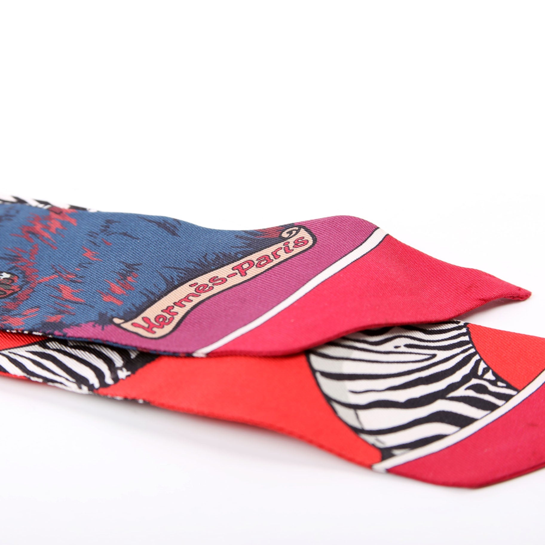 Les Zebres Twilly Silk Red/Multicolor