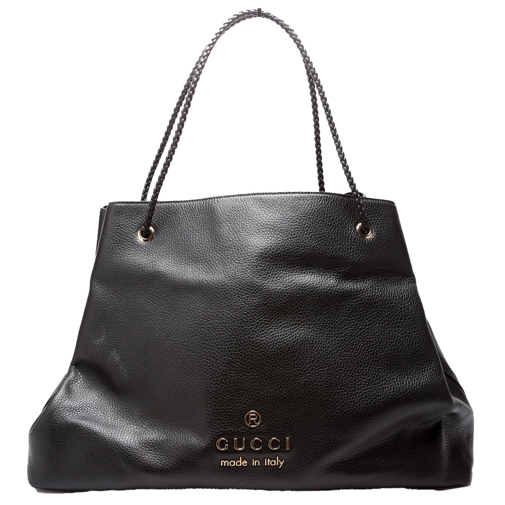 419690 Gifford Braided Strap Tote Black