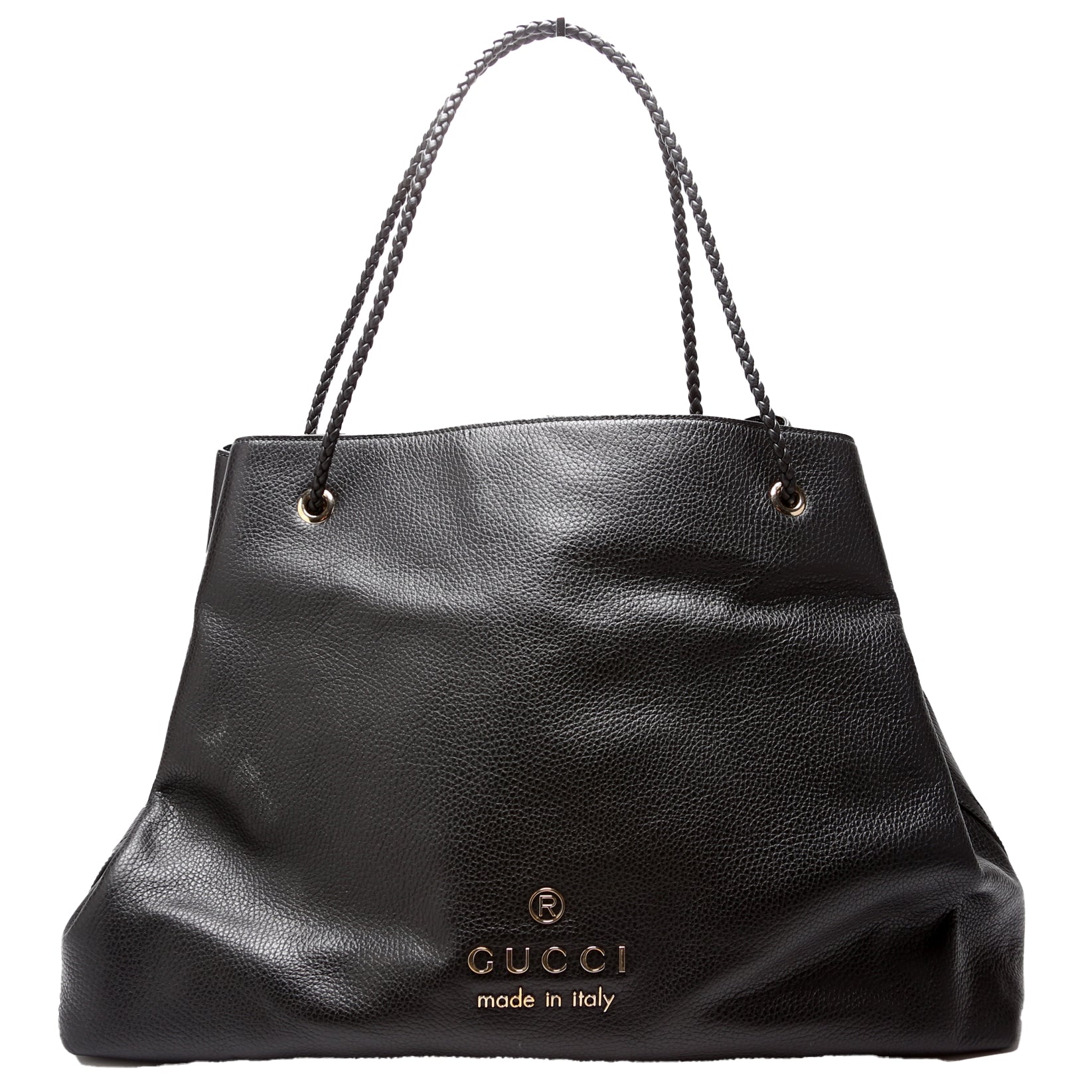 419690 Gifford Braided Strap Tote Black