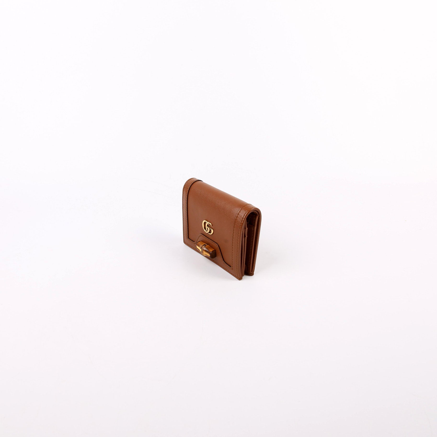 658244 Diana Card Case Wallet Brown