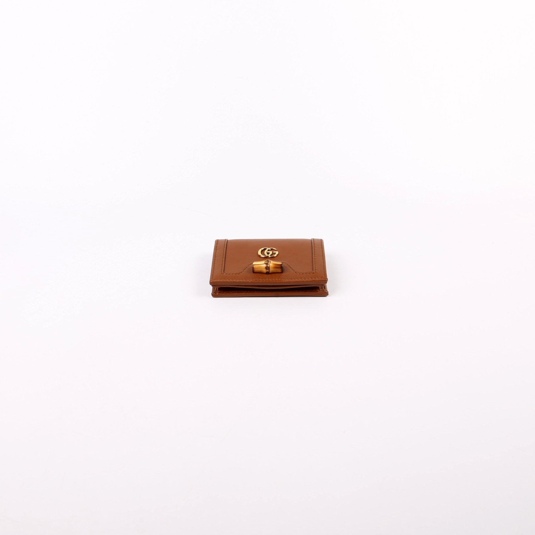 658244 Diana Card Case Wallet Brown