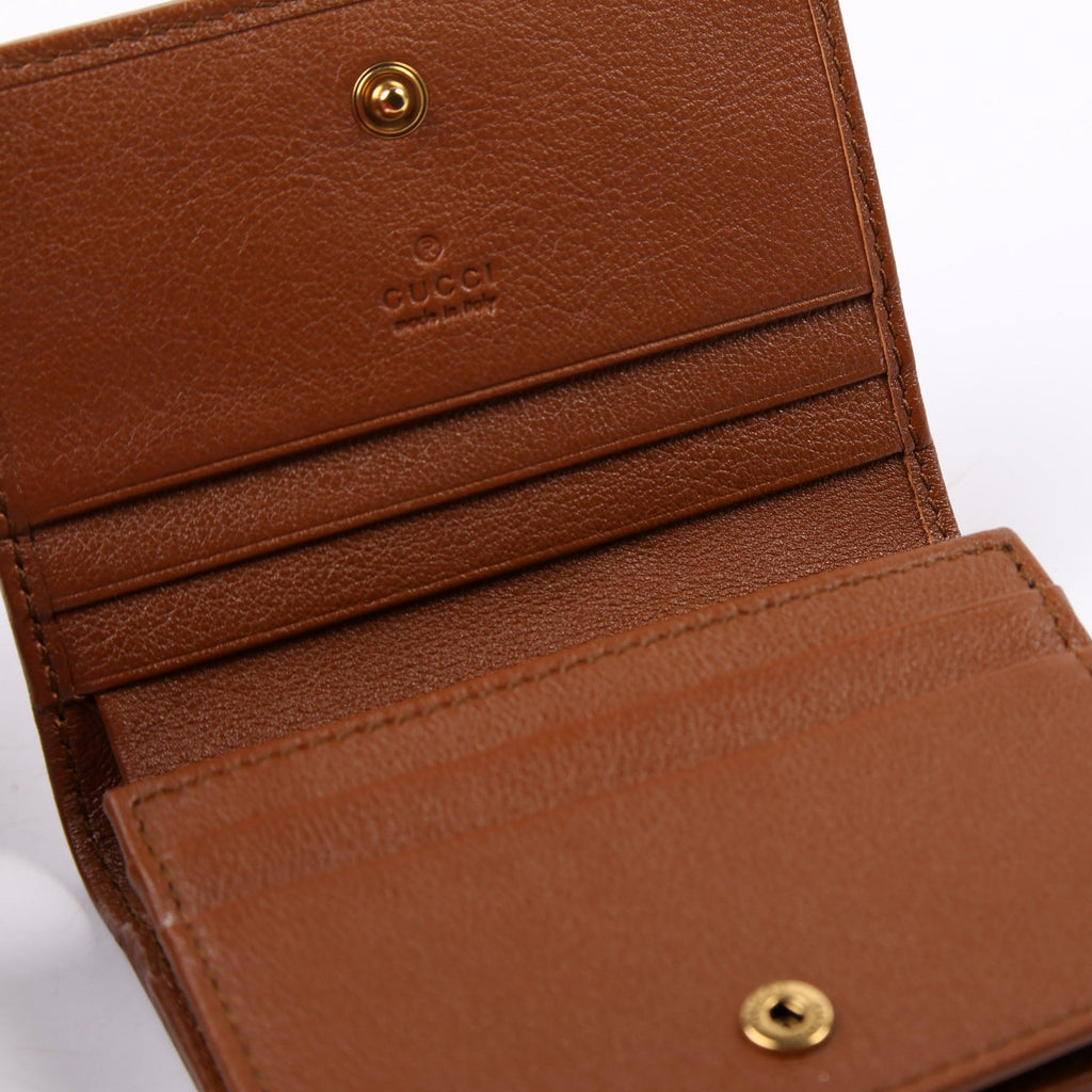658244 Diana Card Case Wallet Brown