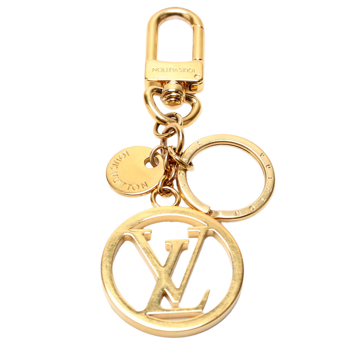 LV Circle Key Holder Bag Charm