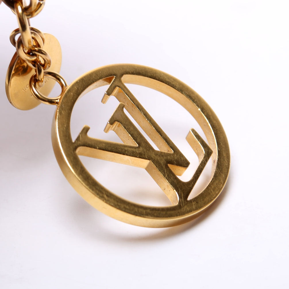 LV Circle Key Holder Bag Charm