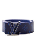 LV Initiales 40MM Reversible Leather/Cobalt Monogram Size 100/40