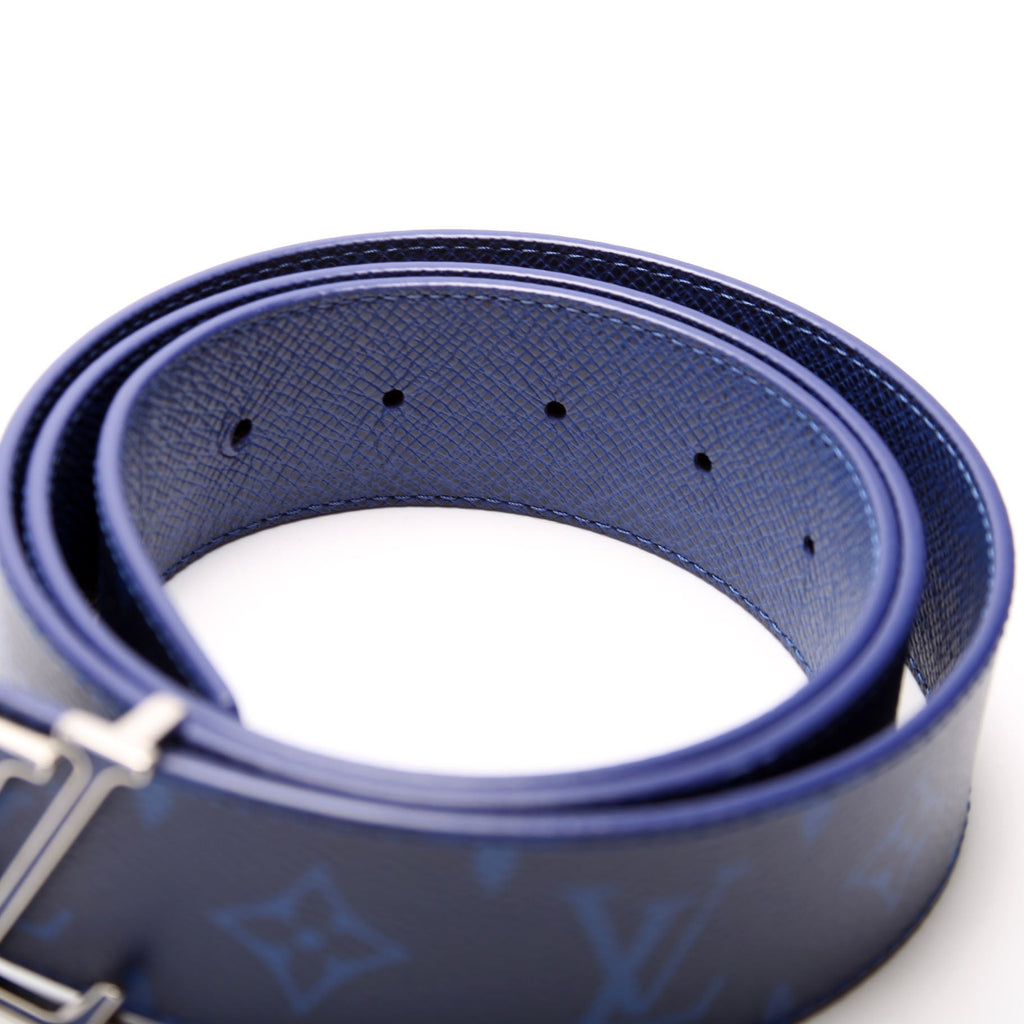 LV Initiales 40MM Reversible Leather/Cobalt Monogram Size 100/40