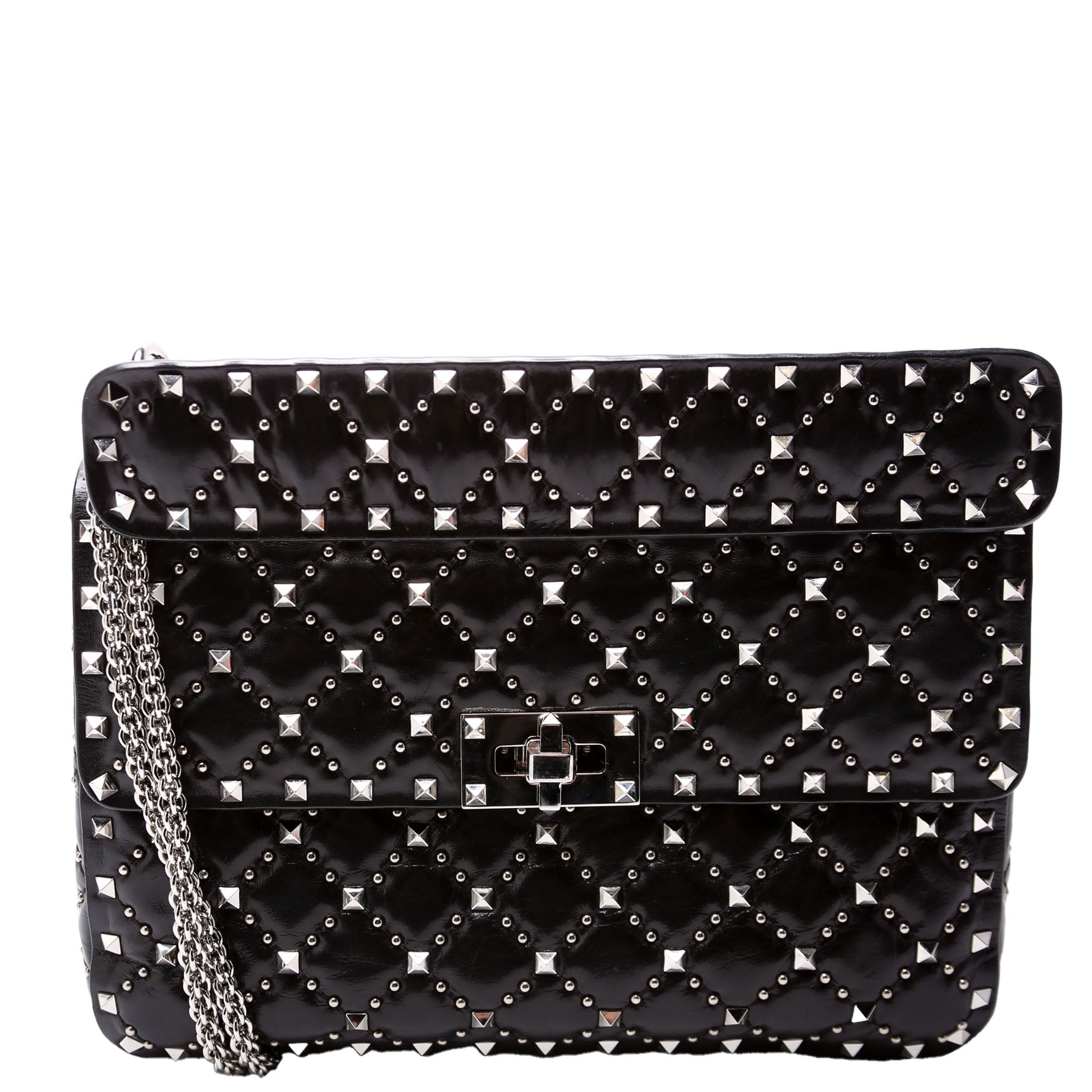 Rockstud Spike Studded Shoulder Medium Black