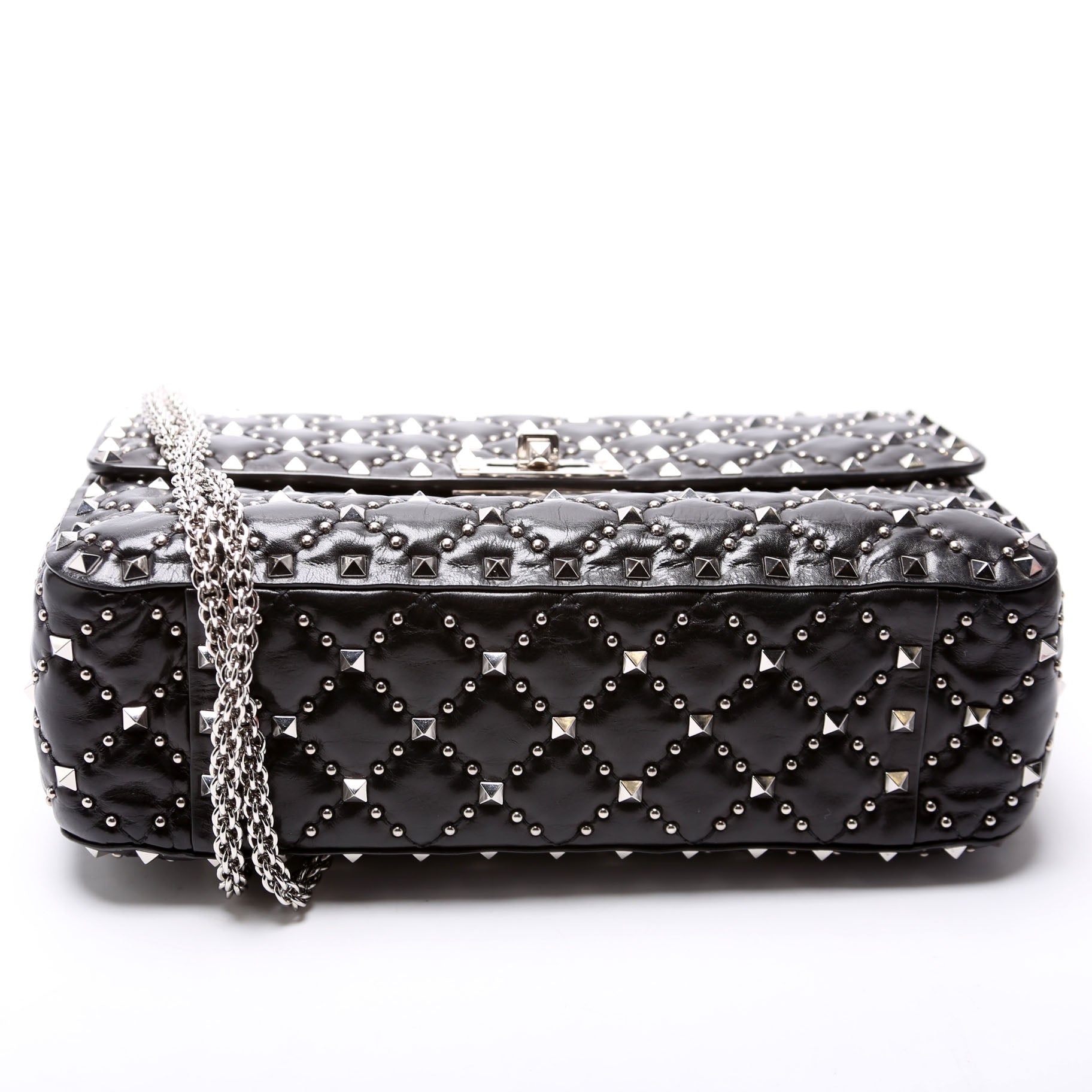 Rockstud Spike Studded Shoulder Medium Black