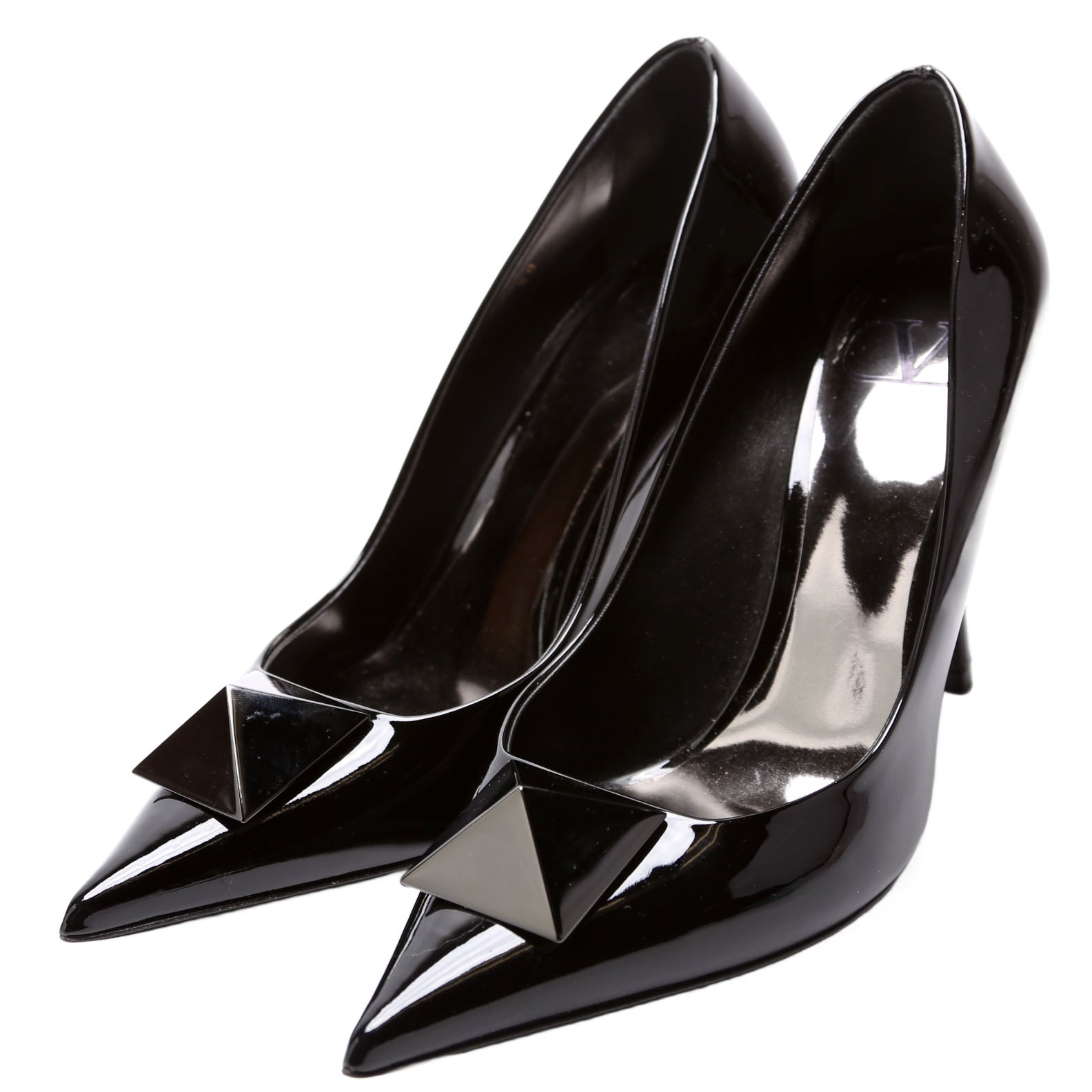 One Stud 100MM Patent Pumps Size 39