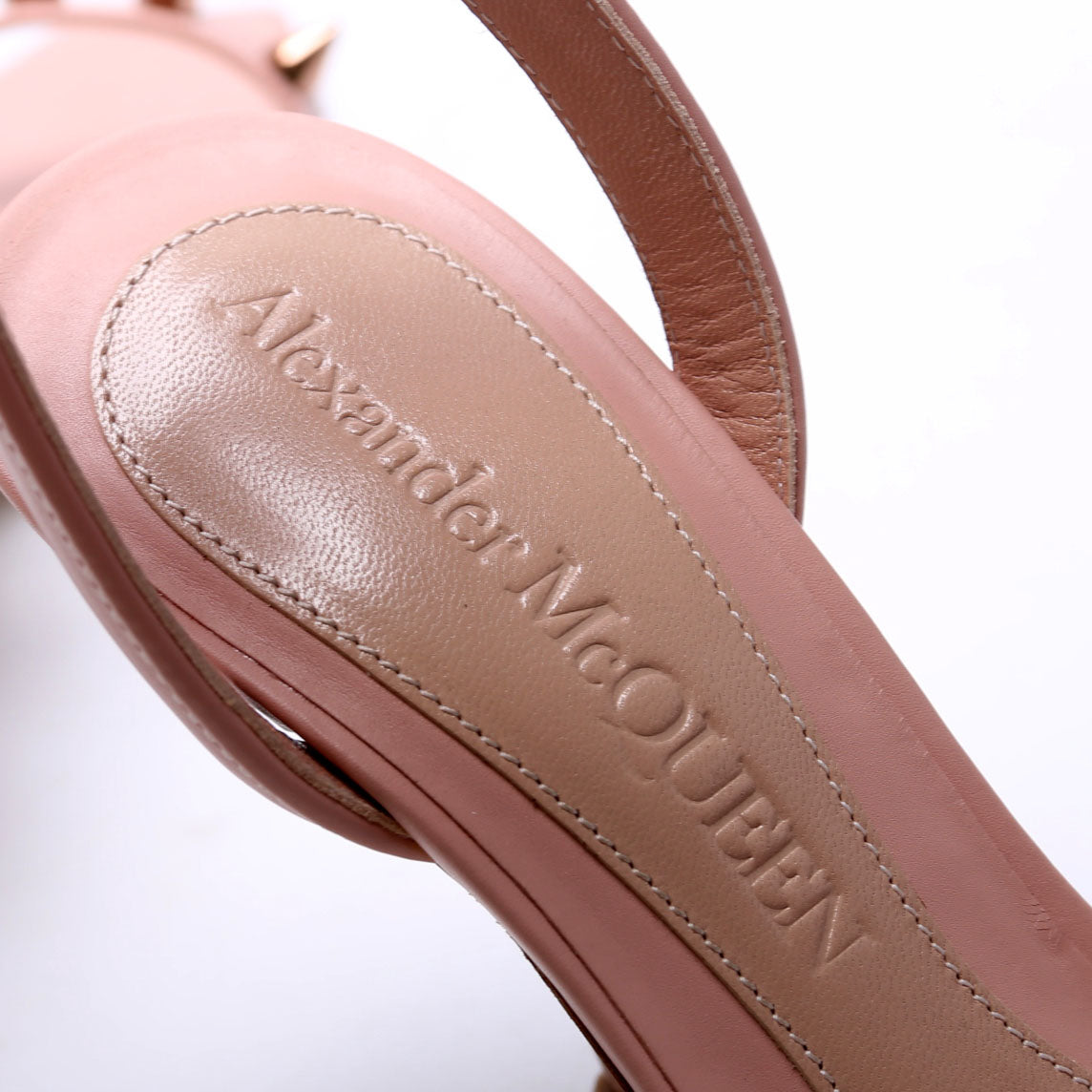 Punk Stud Leather Sandals Size 37.5 Pink