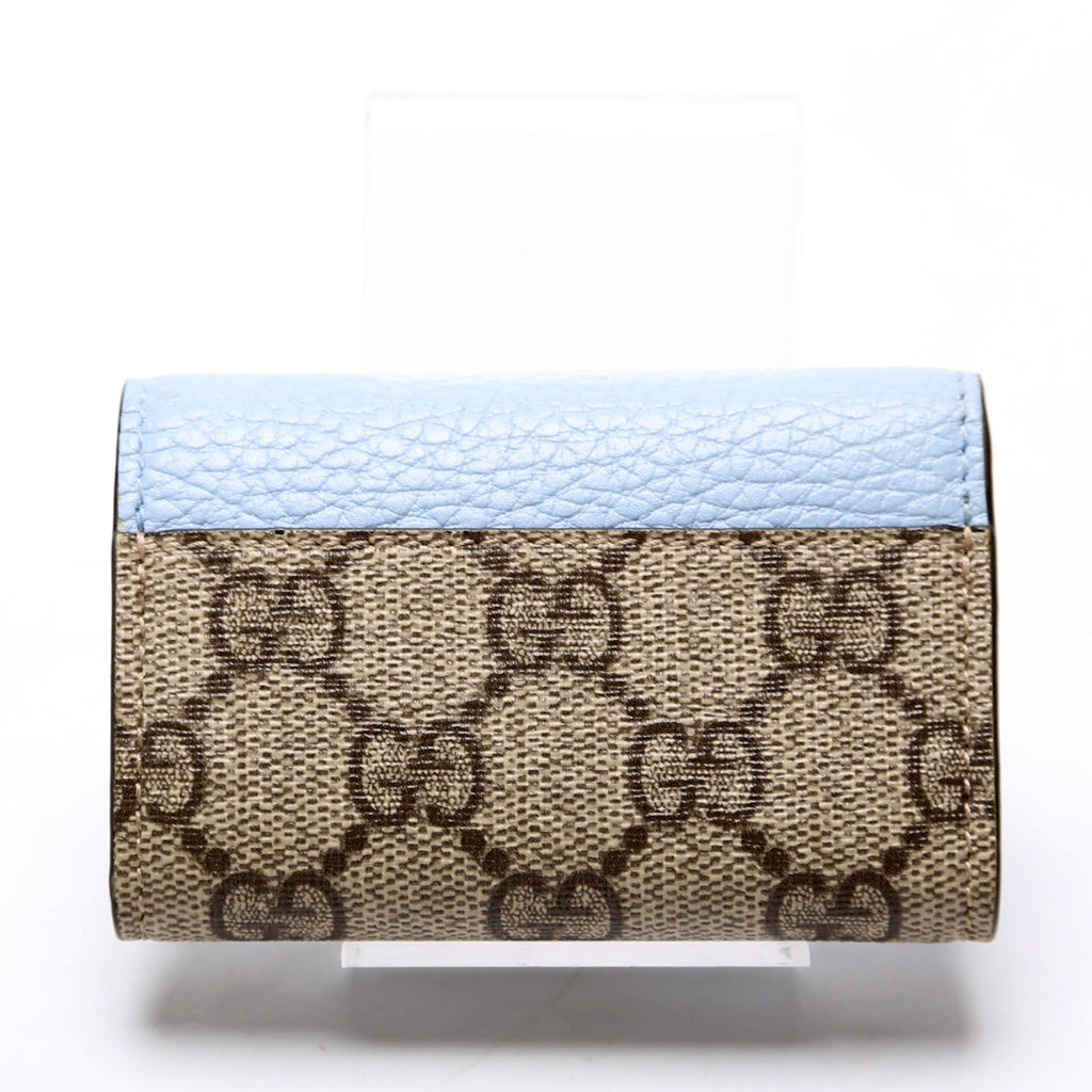 456118 Marmont GG Supreme Key Case Blue