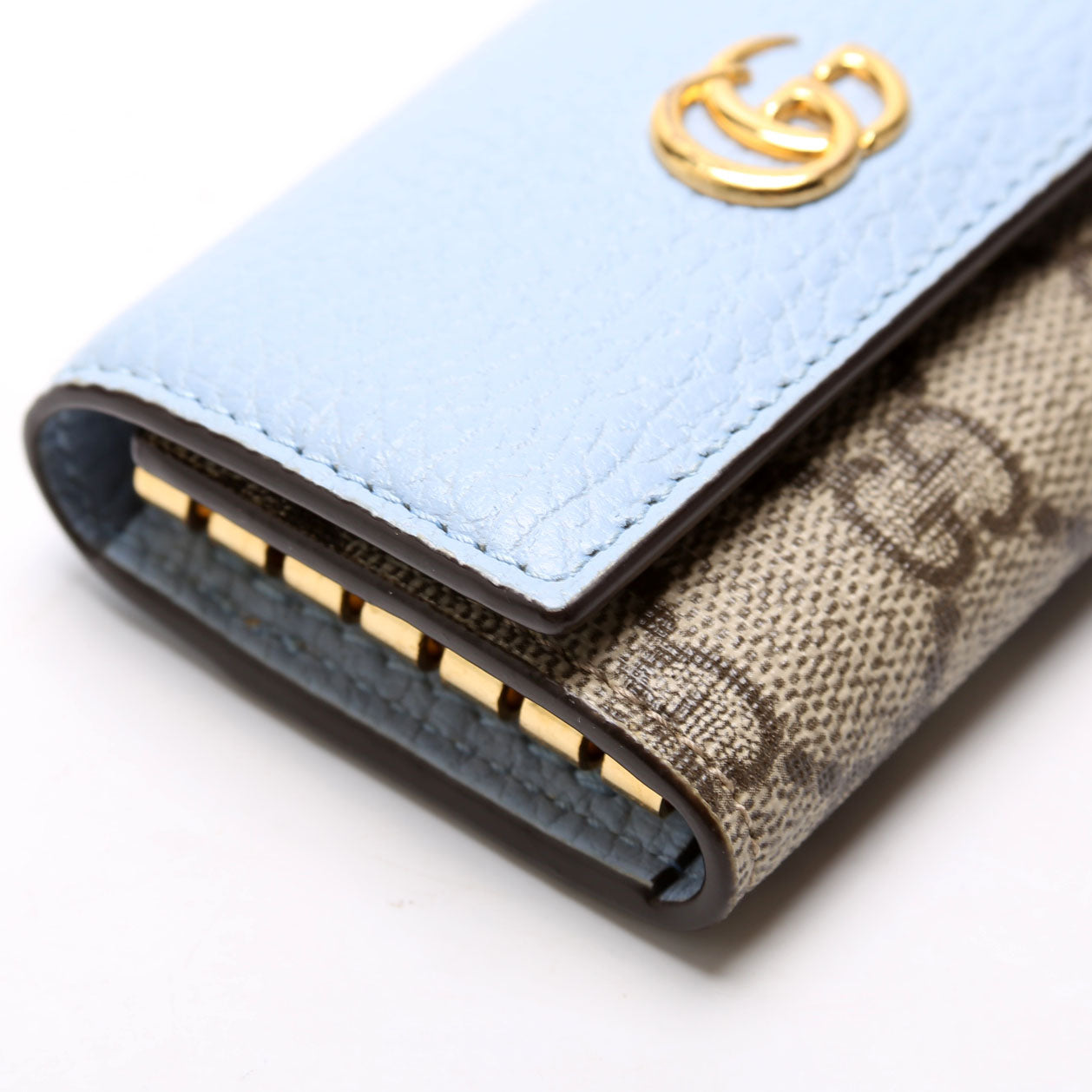 456118 Marmont GG Supreme Key Case Blue