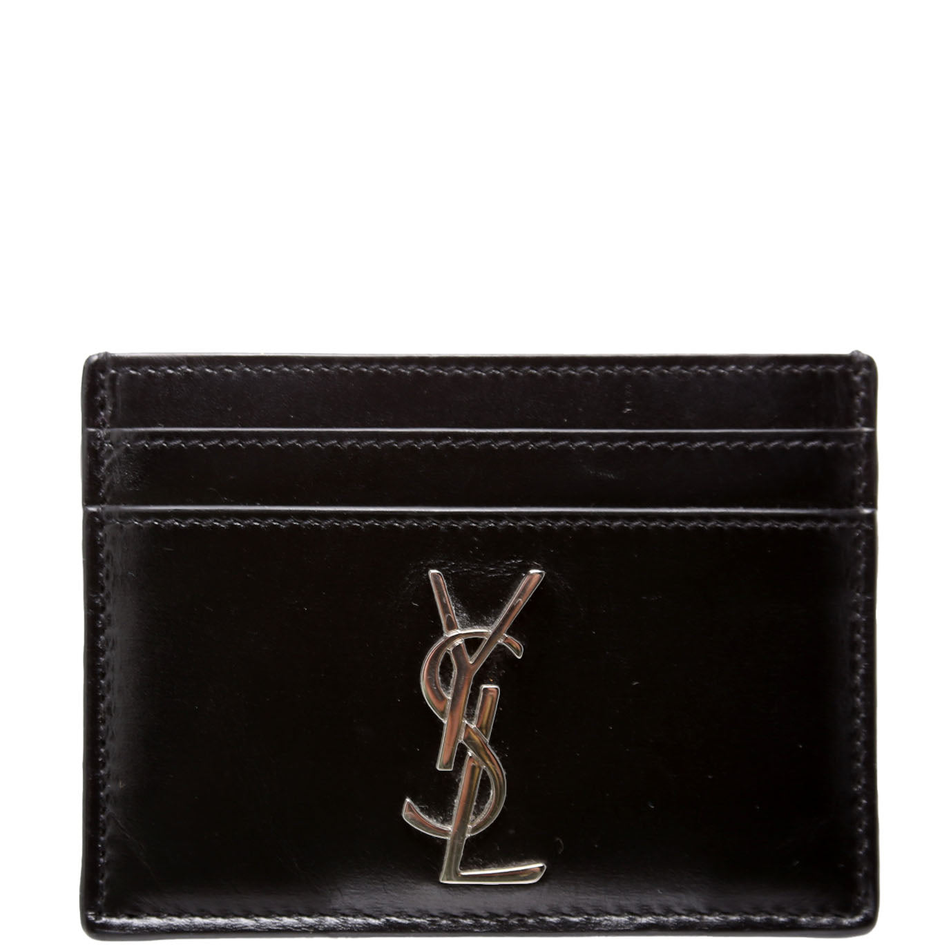Smooth Leather Card Holder 485631 Black