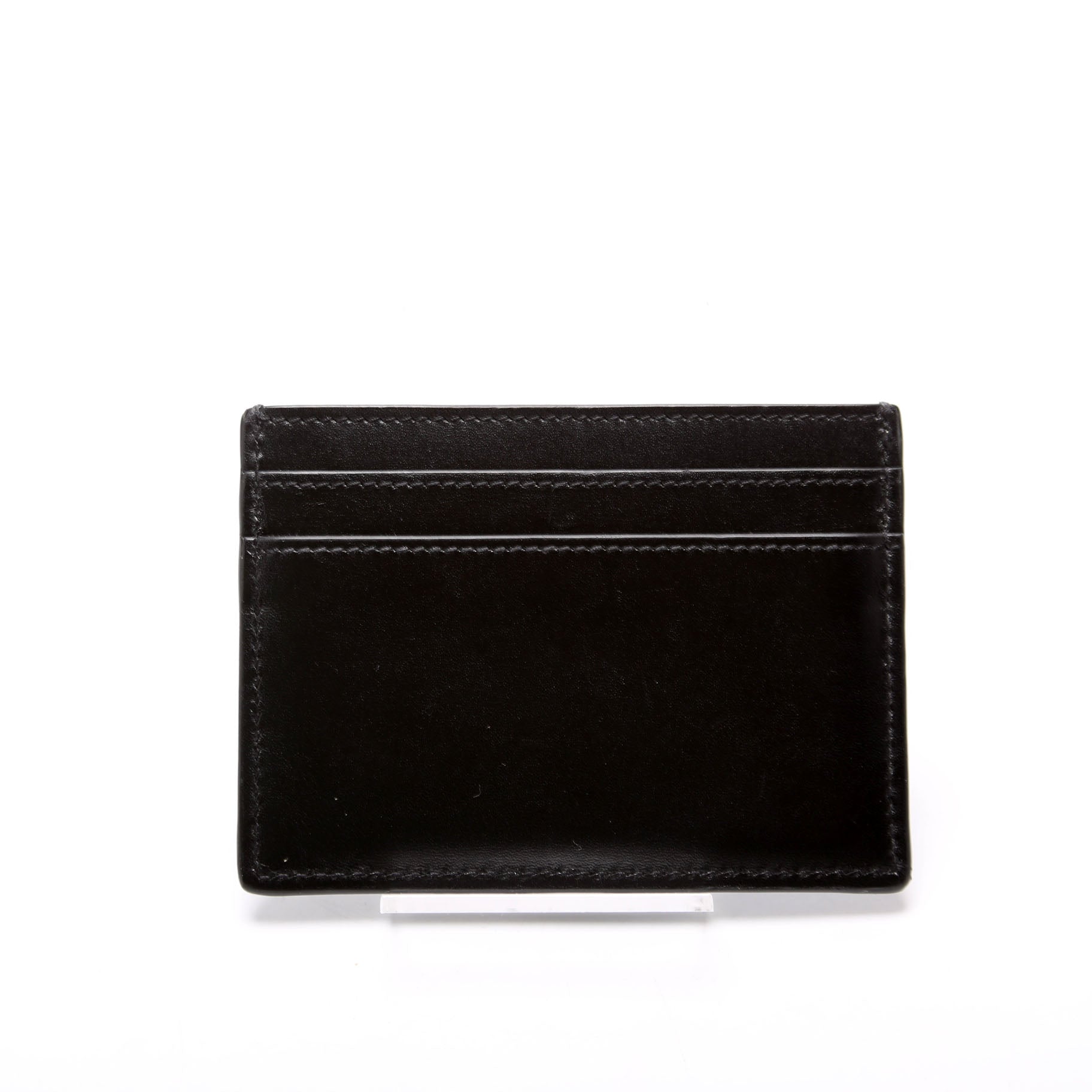 Smooth Leather Card Holder 485631 Black