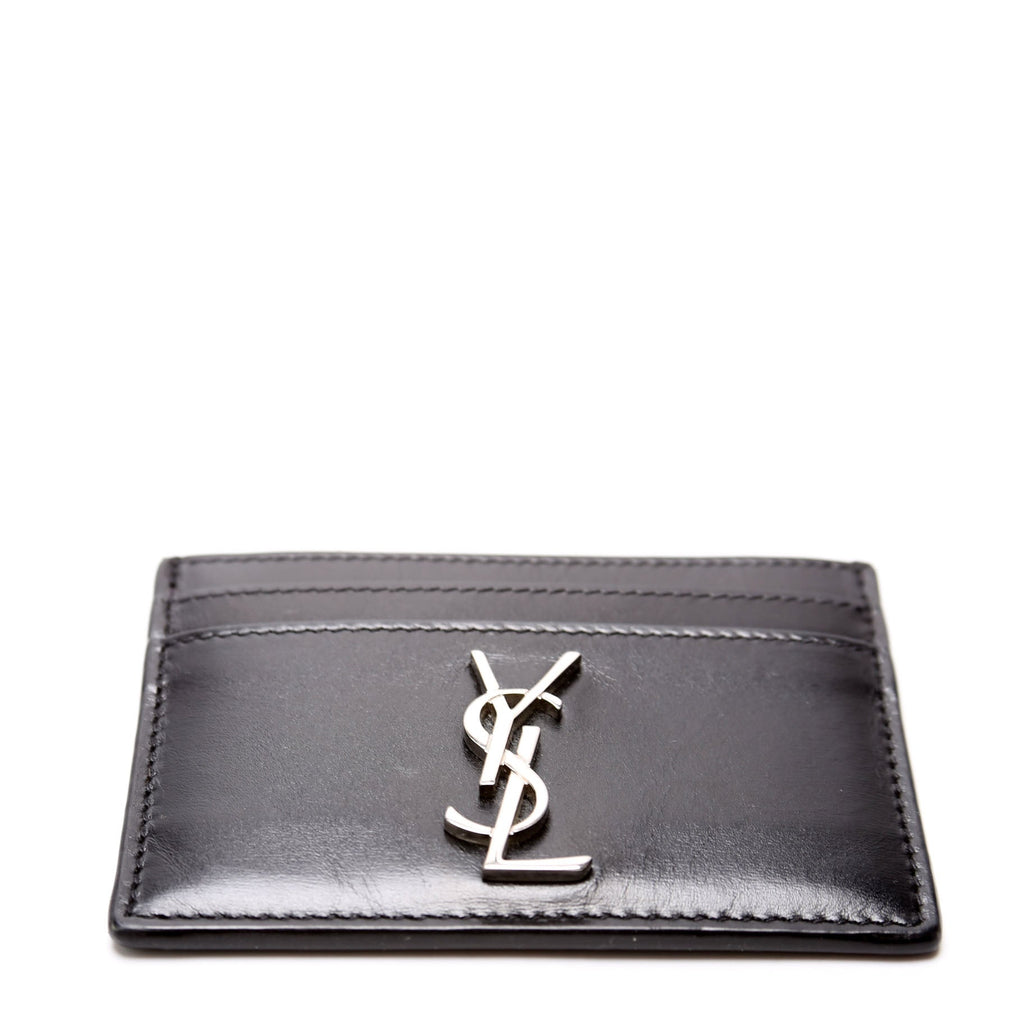 Smooth Leather Card Holder 485631 Black