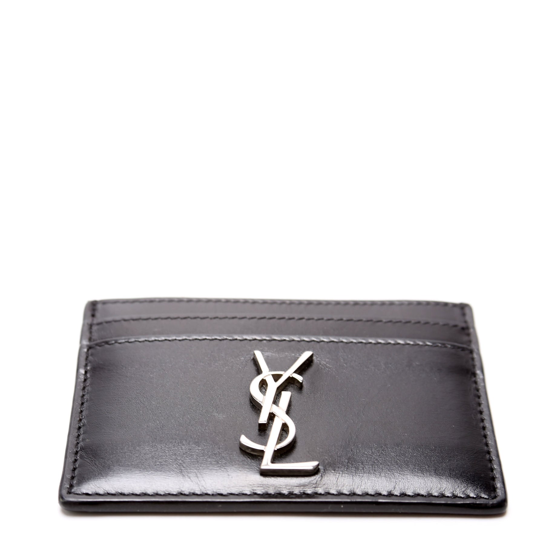 Smooth Leather Card Holder 485631 Black