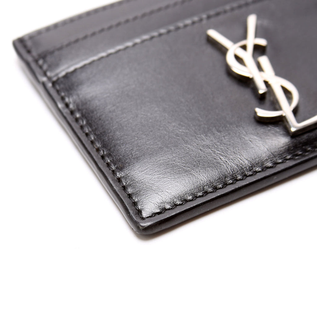 Smooth Leather Card Holder 485631 Black