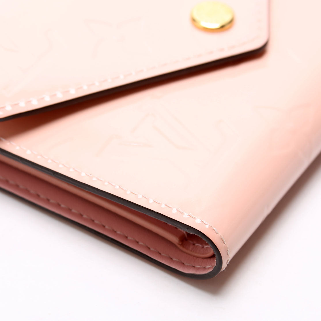 Victorine Wallet Vernis Pink