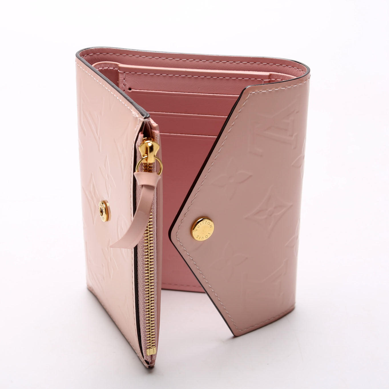 Victorine Wallet Vernis Pink