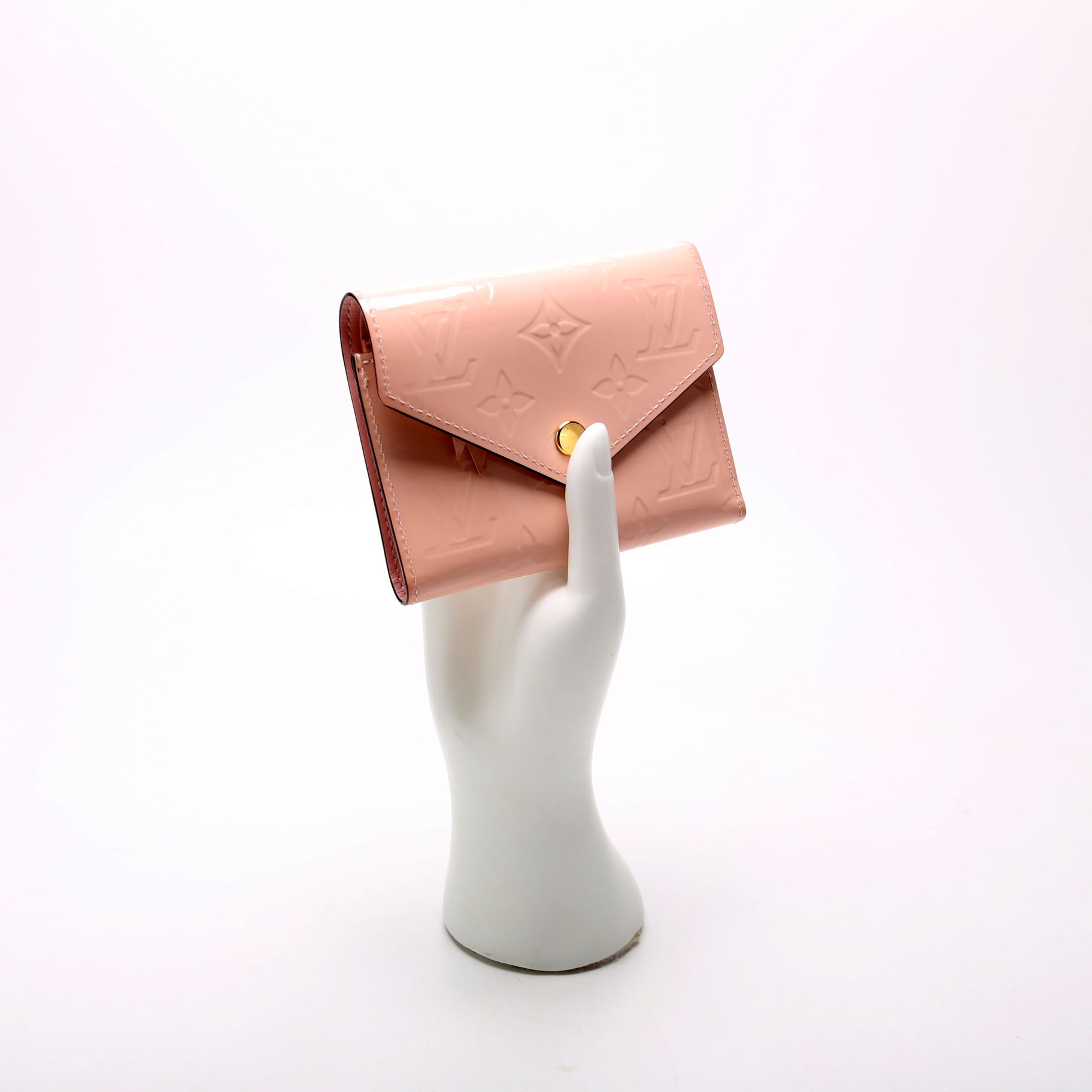 Victorine Wallet Vernis Pink