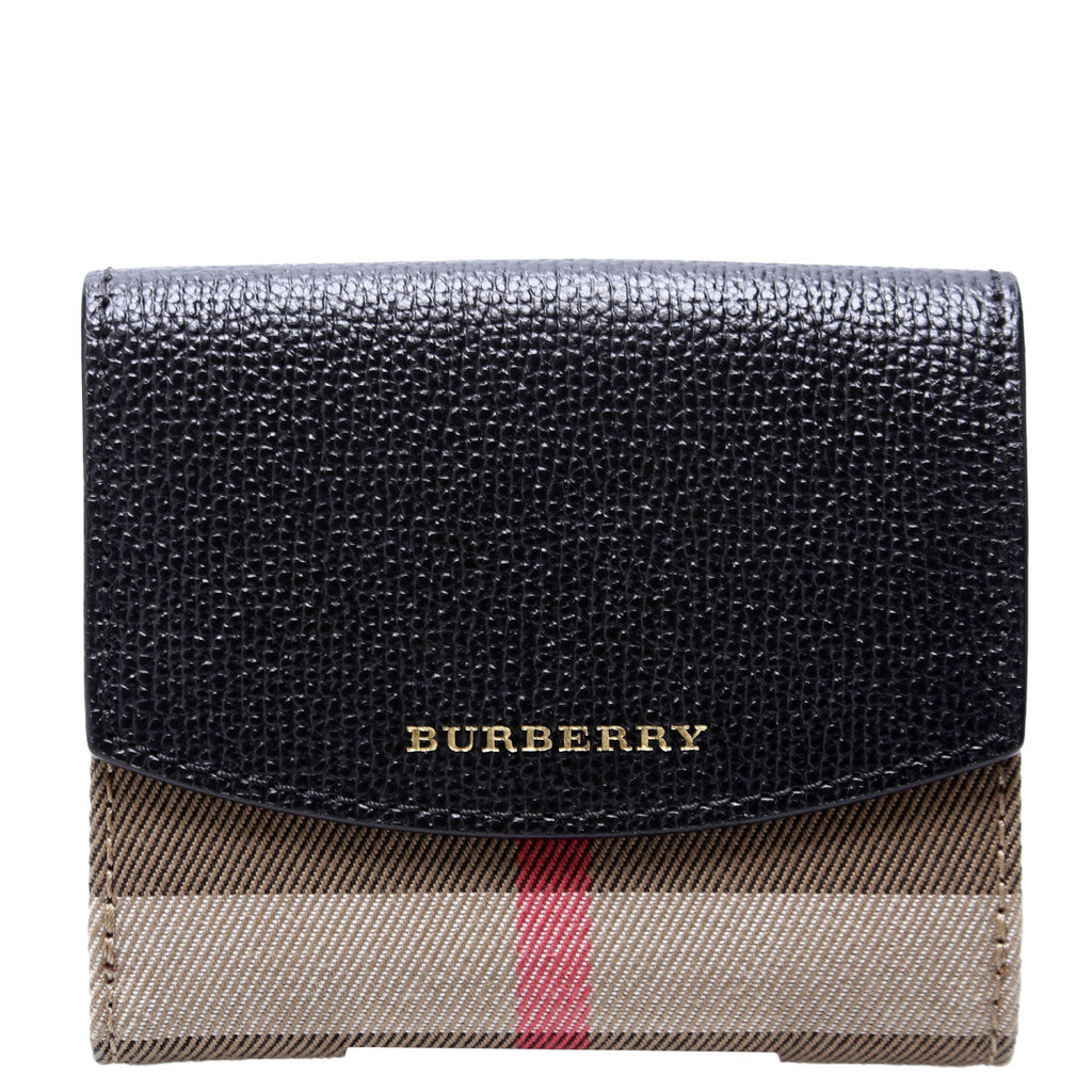 Luna Compact French Wallet Black