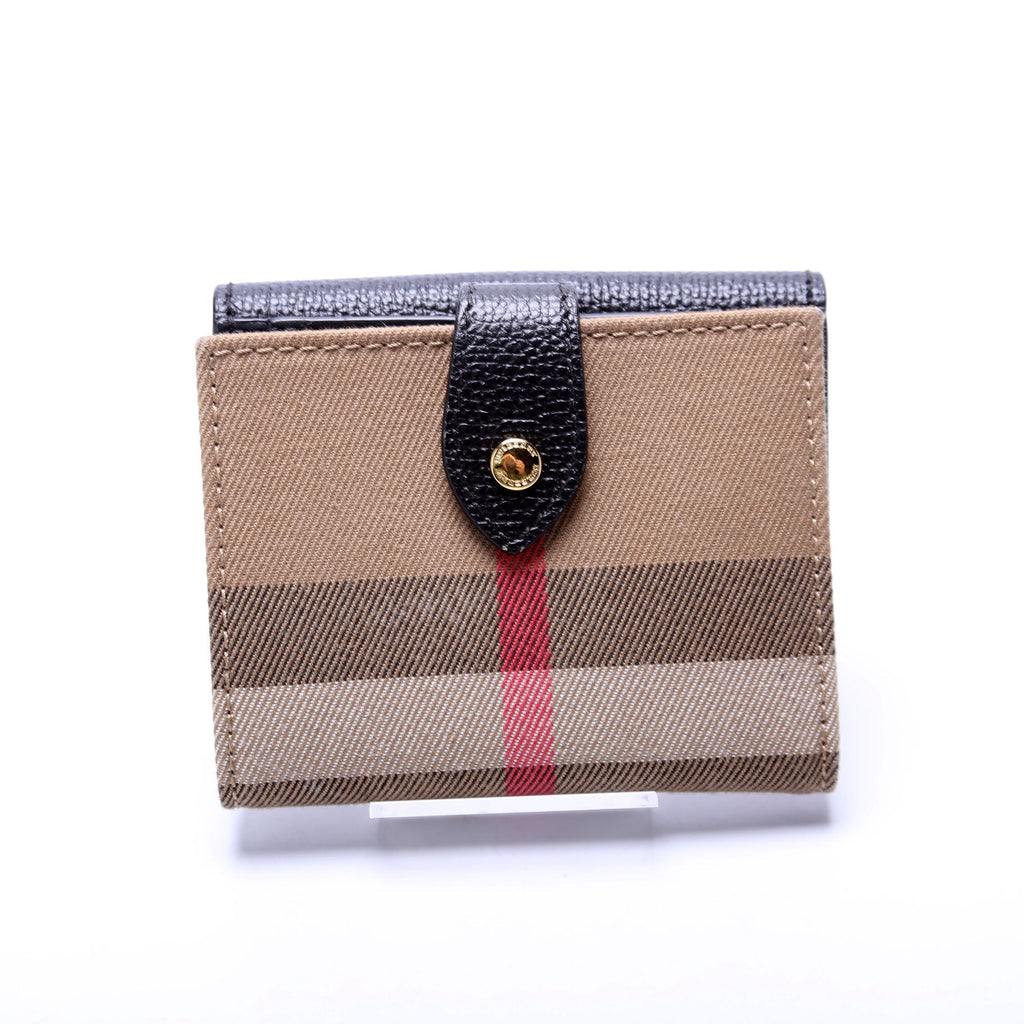 Luna Compact French Wallet Black