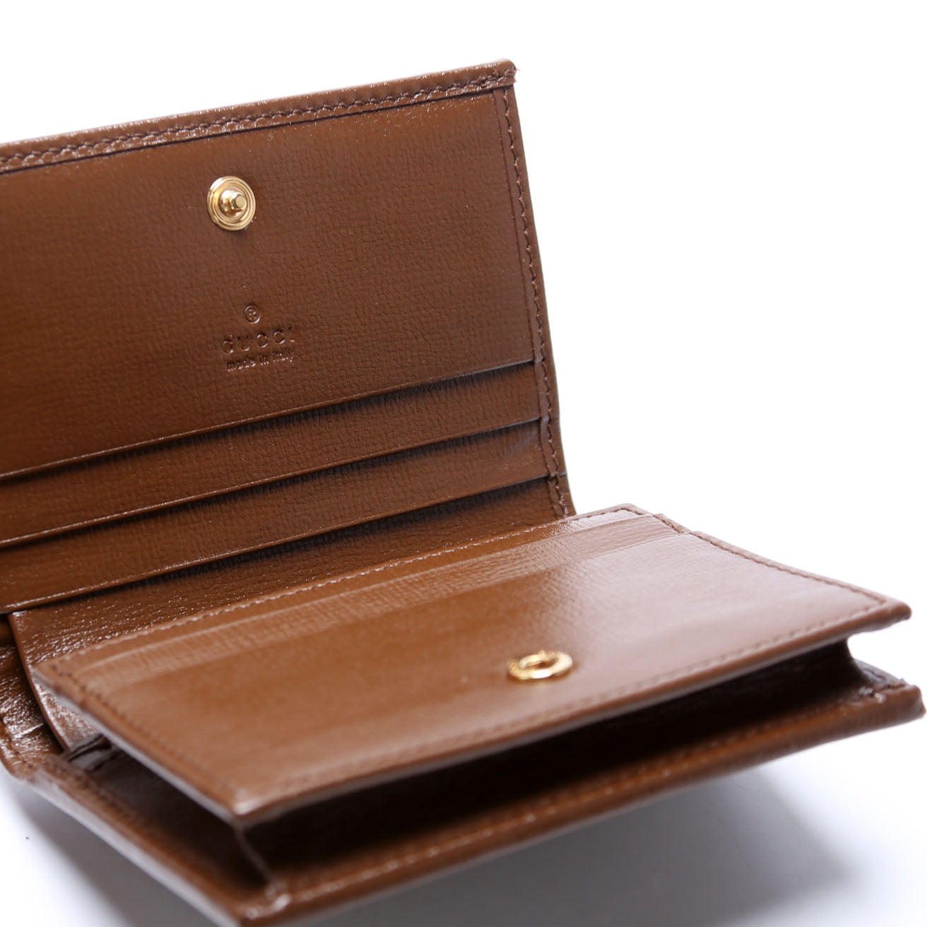 621887 Horsebit 1955 GG Supreme Card Case Brown