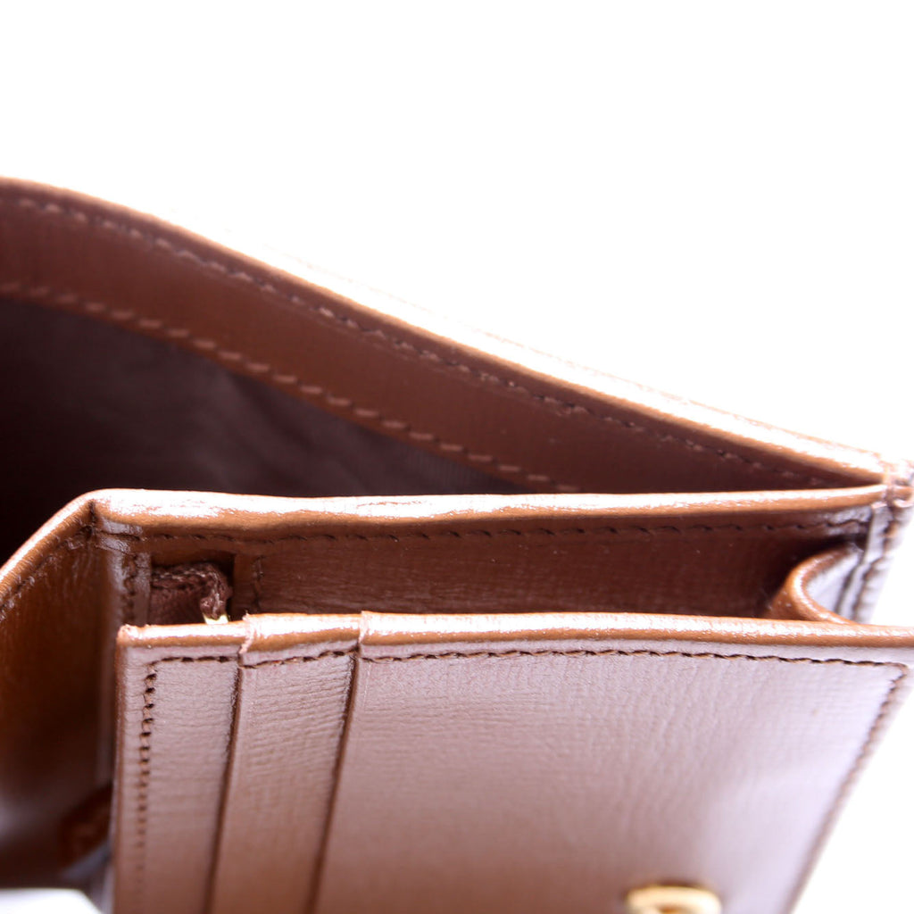621887 Horsebit 1955 GG Supreme Card Case Brown