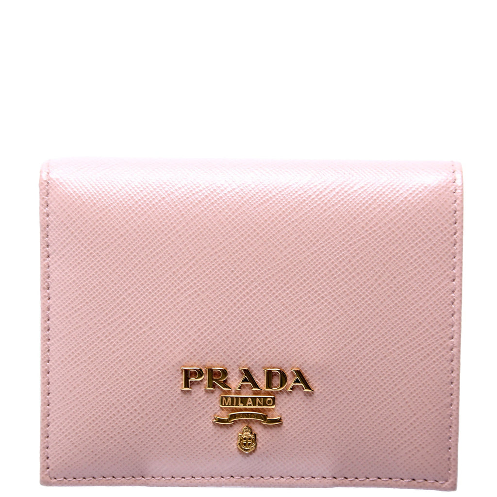 Saffiano Small Wallet With Coin Pouch 1MV204 Beige