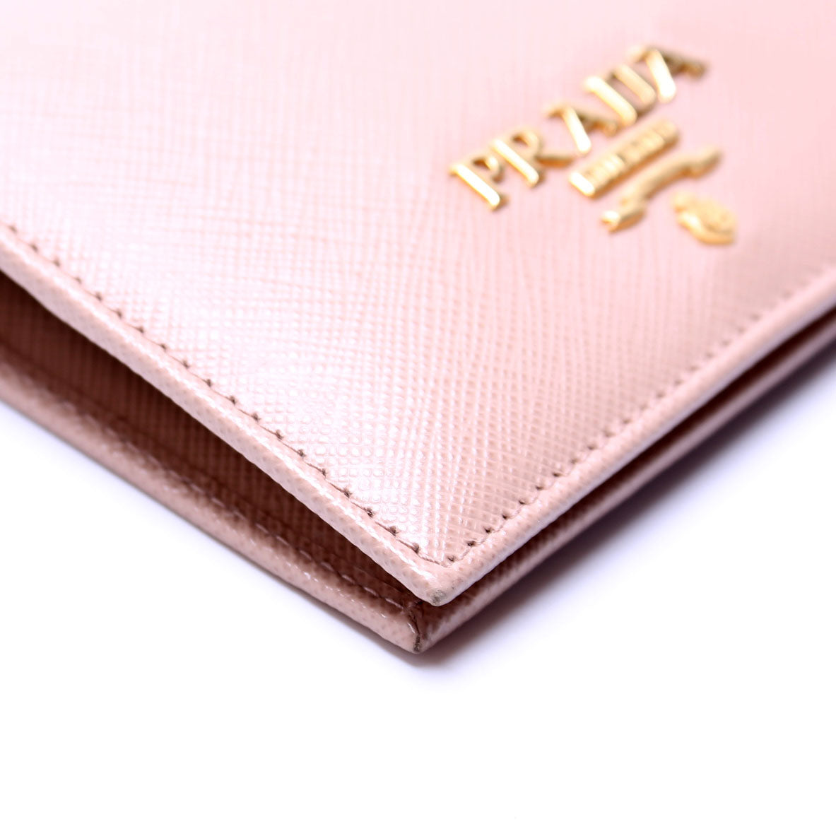 Saffiano Small Wallet With Coin Pouch 1MV204 Beige