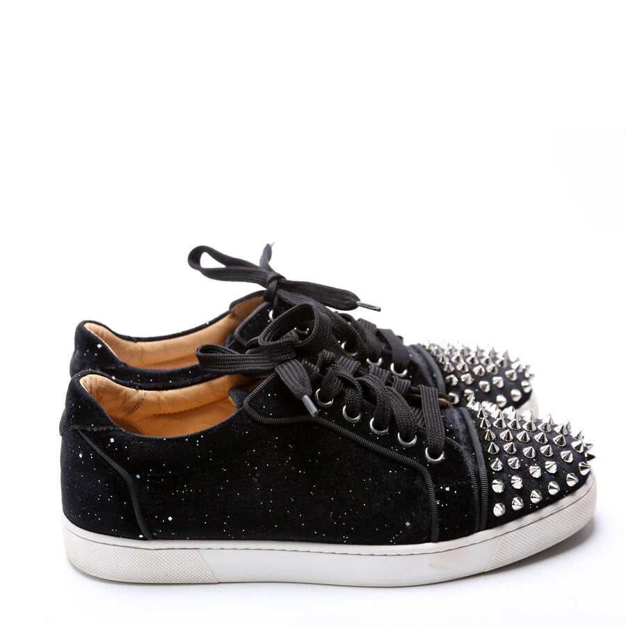 Viera Velvet Spikes Sneakers Size 37.5 Black