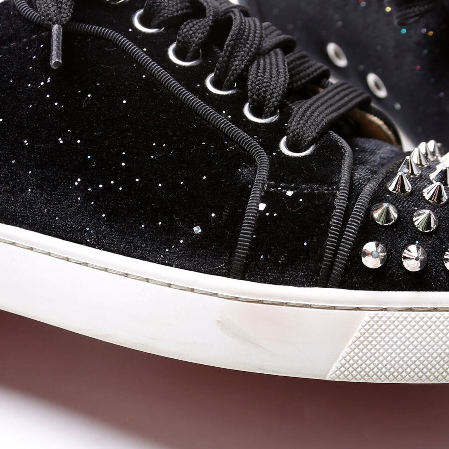 Viera Velvet Spikes Sneakers Size 37.5 Black