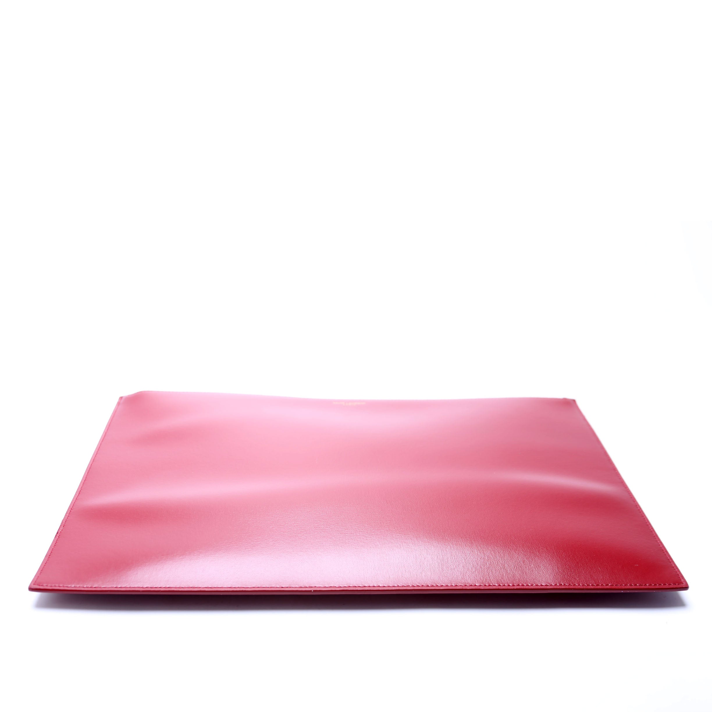 635100 Zip Clutch Large Smooth Leather